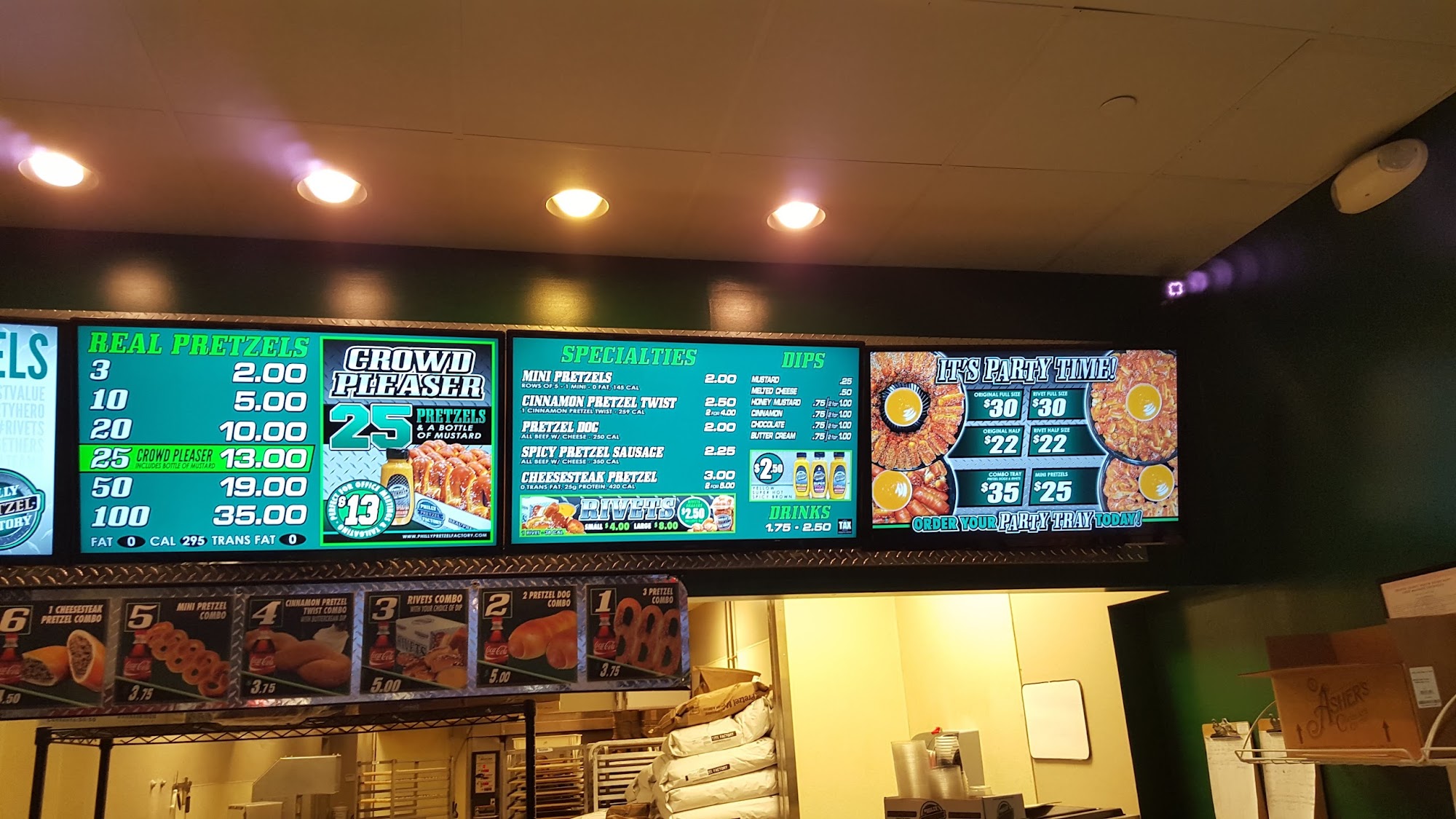 Philly Pretzel Factory Menu