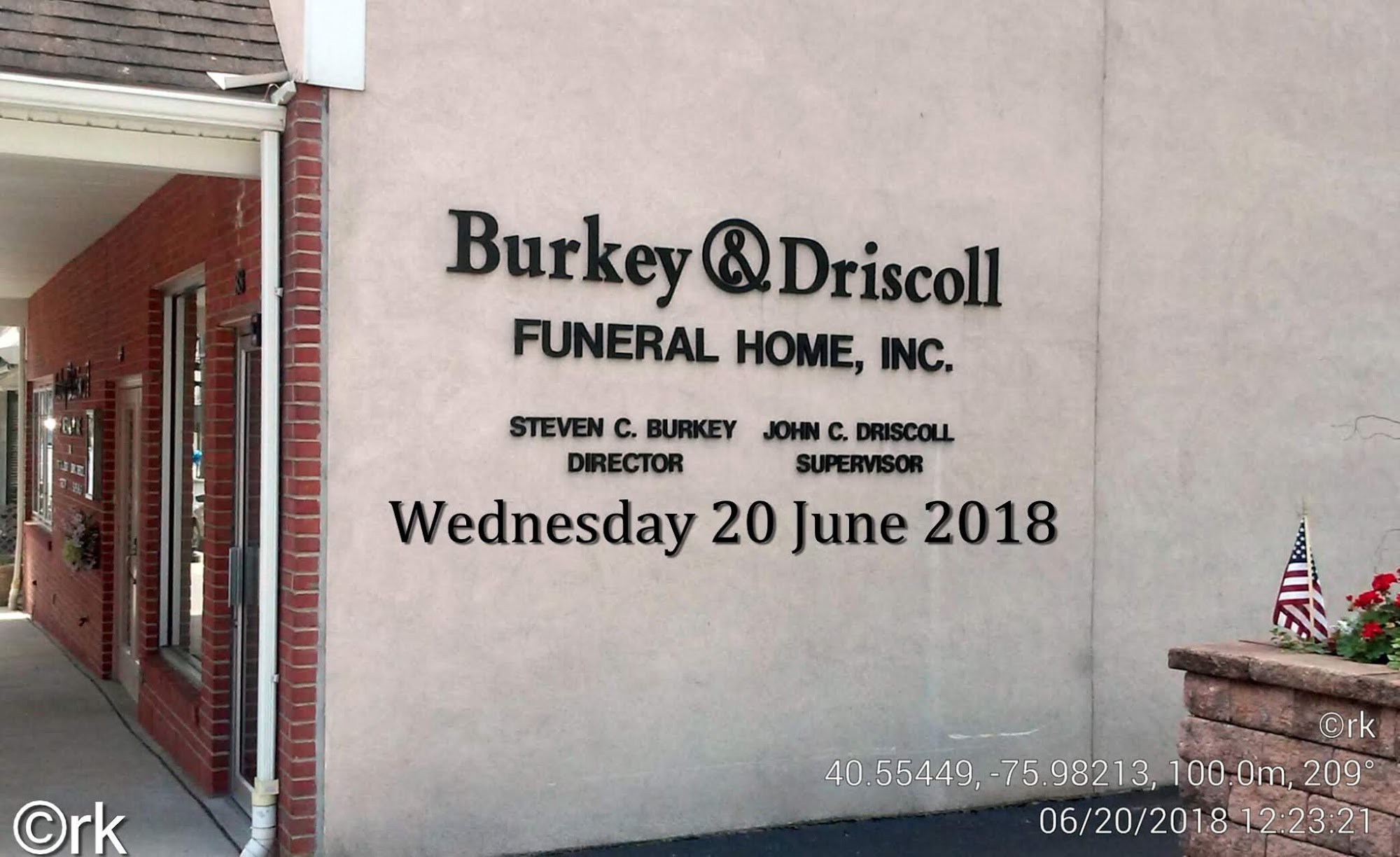 Burkey & Driscoll Funeral Home Inc 40 S Fourth St, Hamburg Pennsylvania 19526
