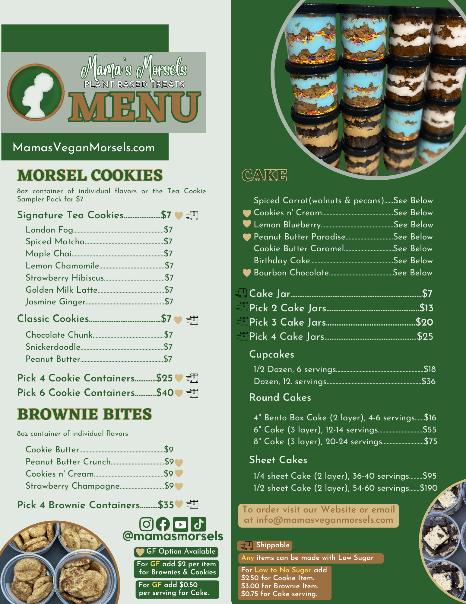 Mama's Morsels Menu
