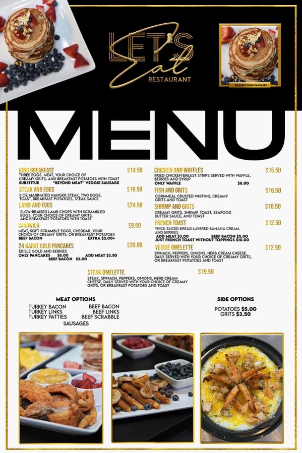 Let's Eat Menu