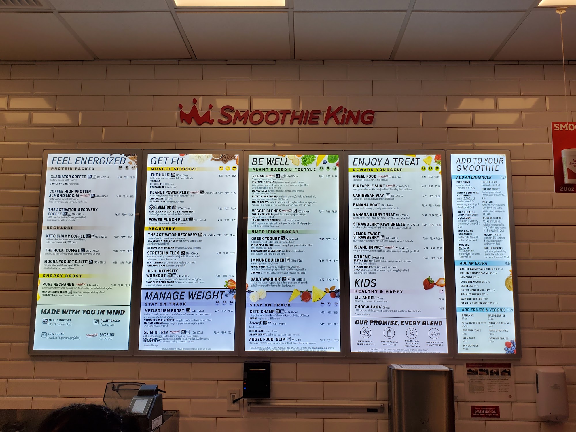Smoothie King Menu