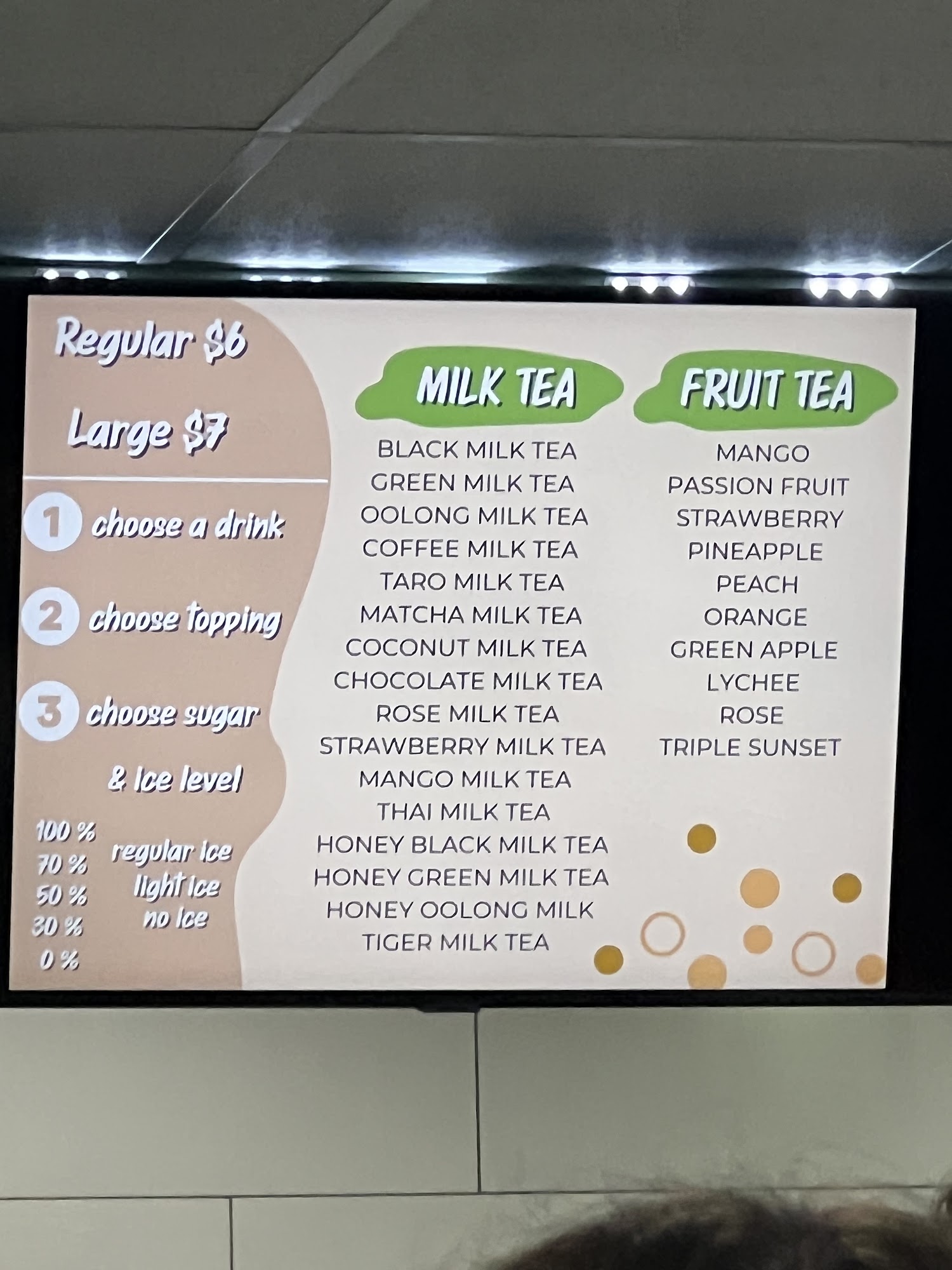 Koala Tea Menu