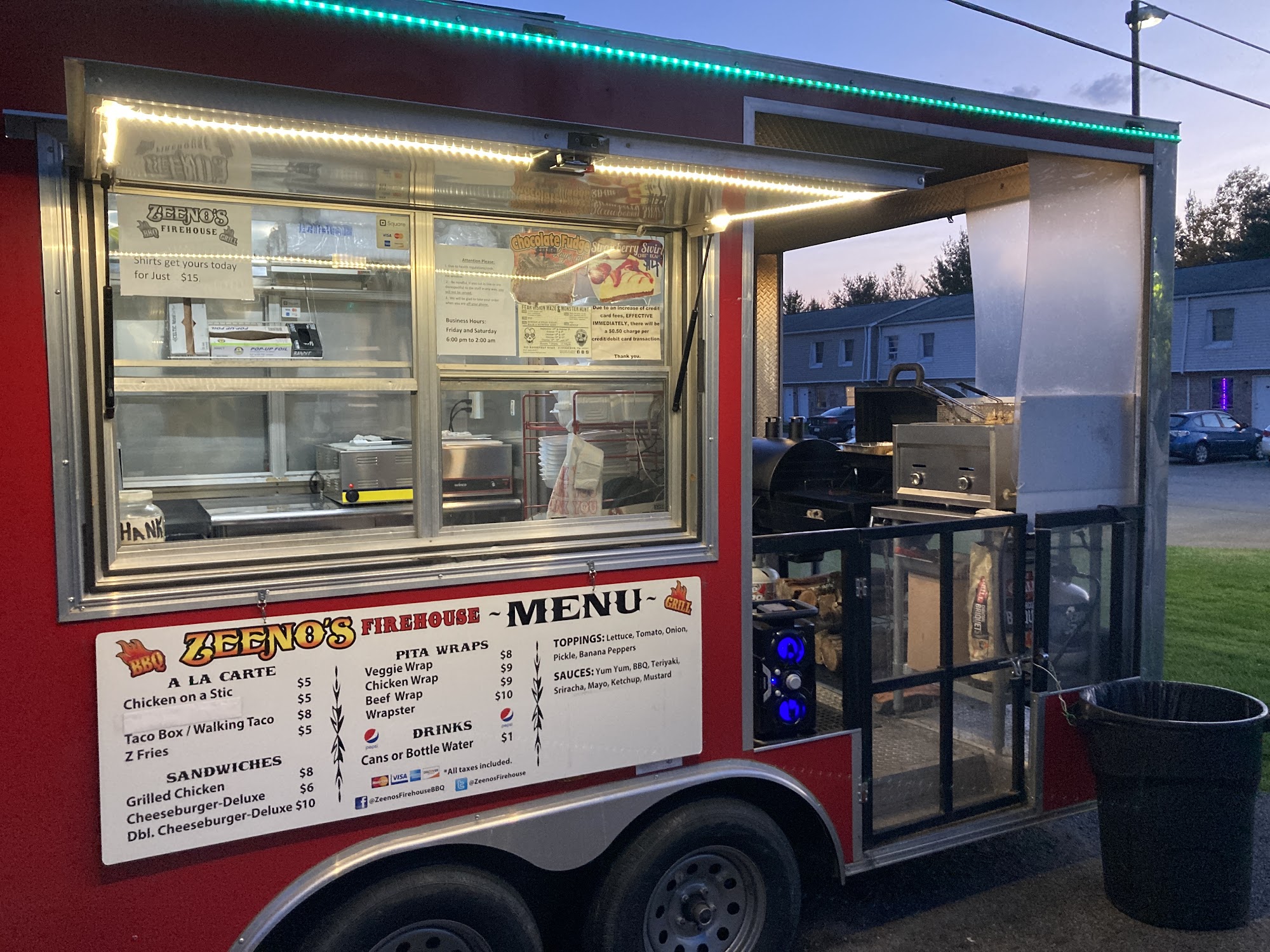 Zeeno's Firehouse BBQ & Grill Menu