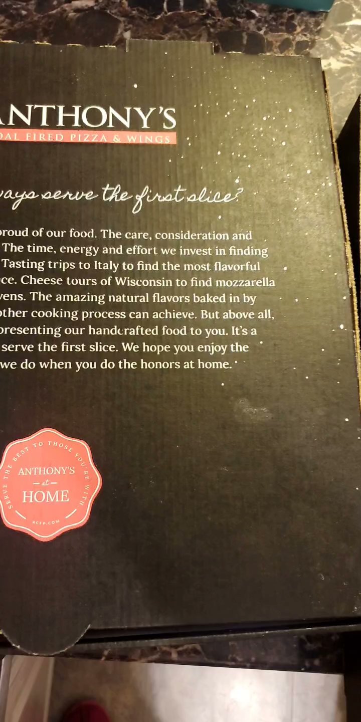 Anthony's Coal Fired Pizza & Wings Menu