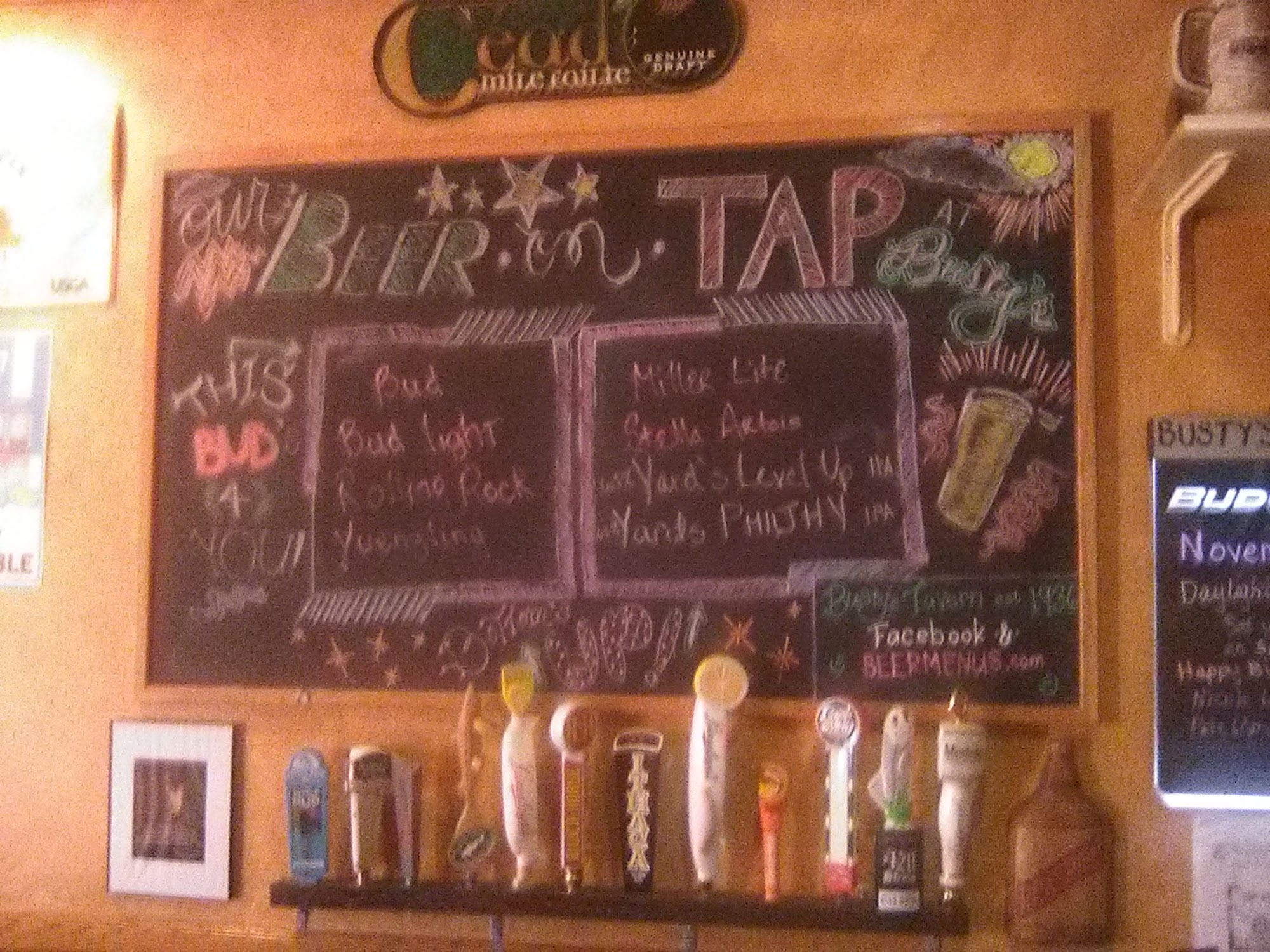 Busty's Tavern Inc Menu