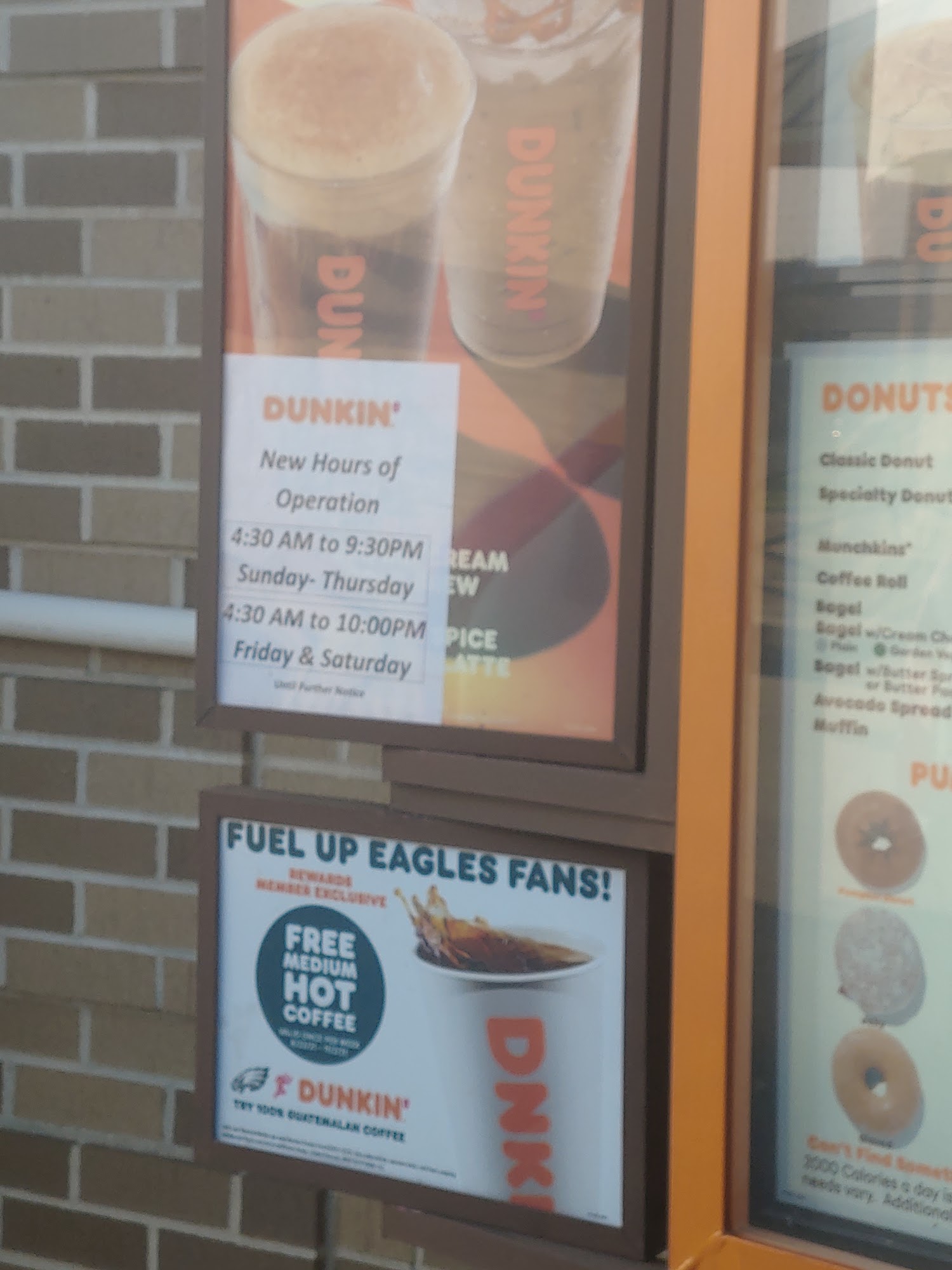 Dunkin' Menu