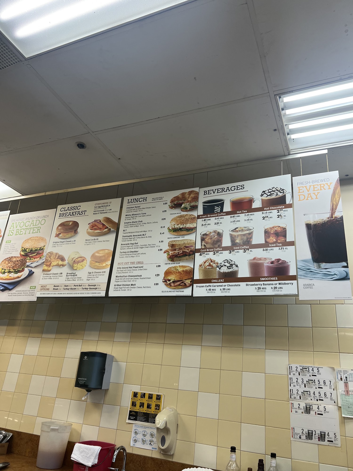 Manhattan Bagel Menu