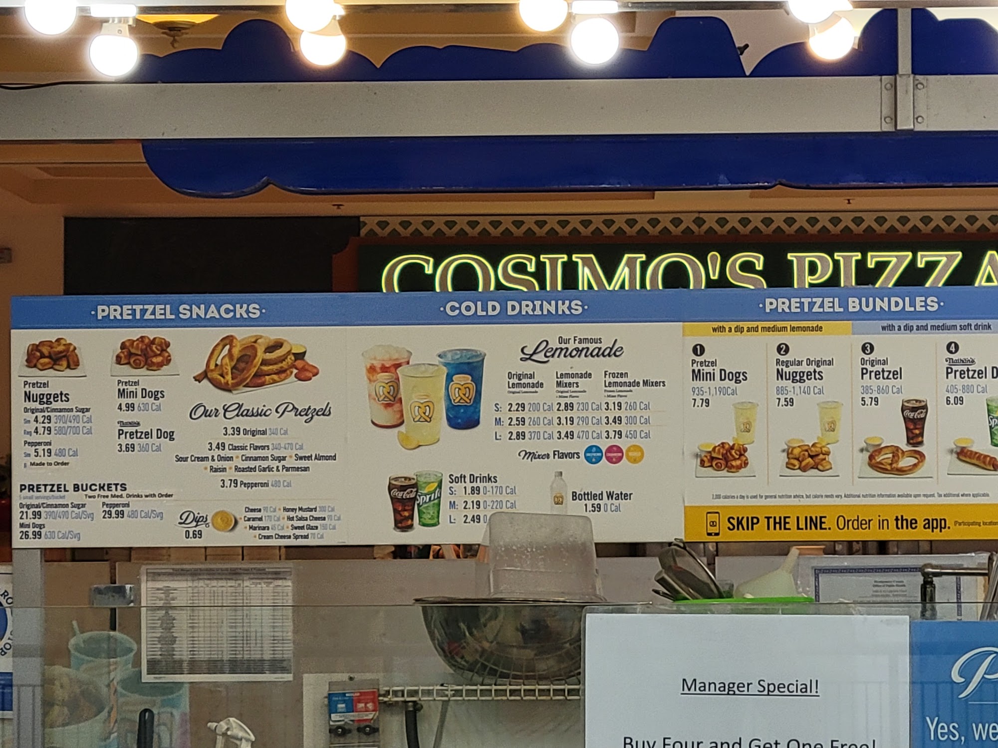 Auntie Anne's Menu