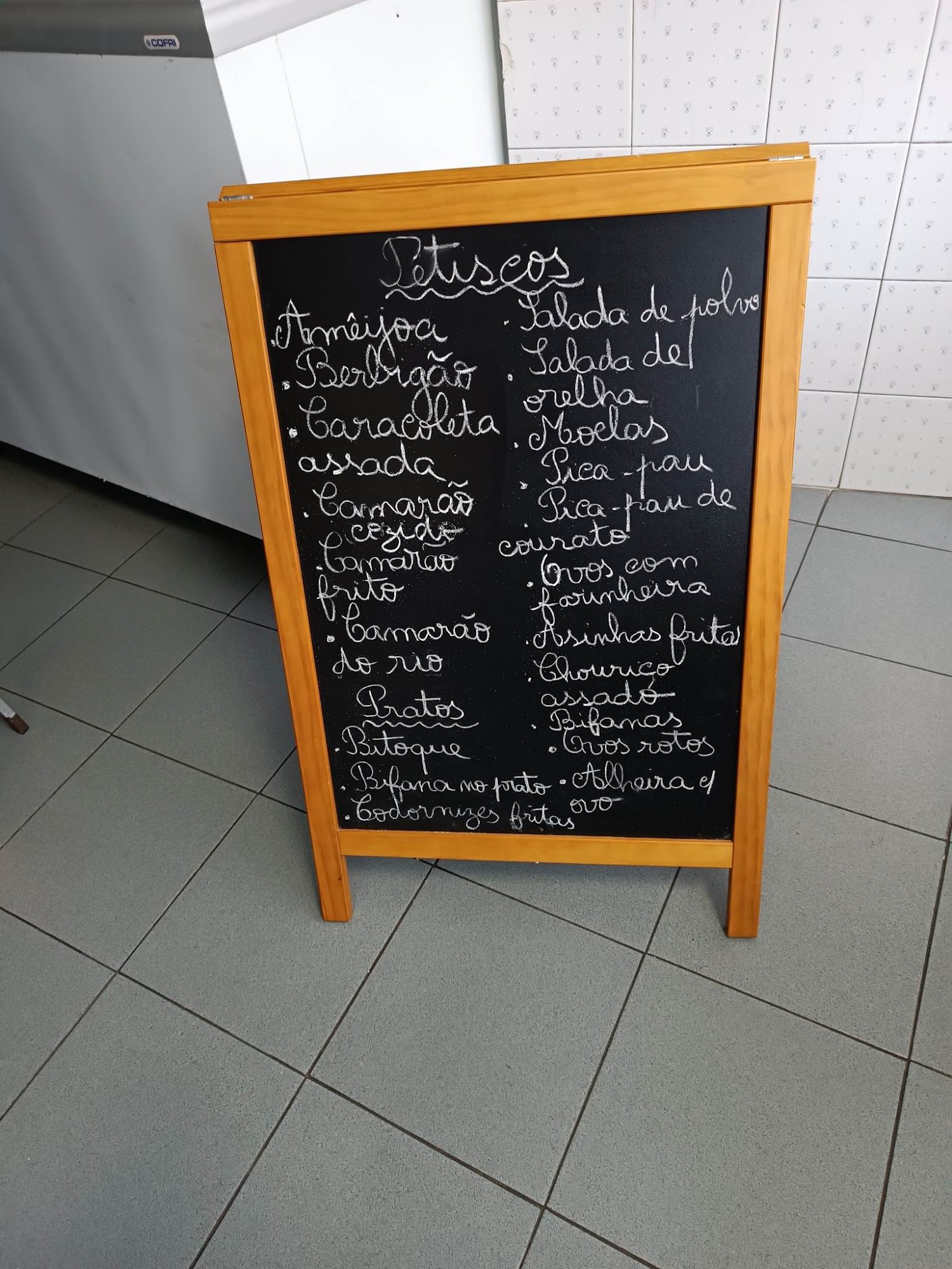 Tasca Conta Certa Menu