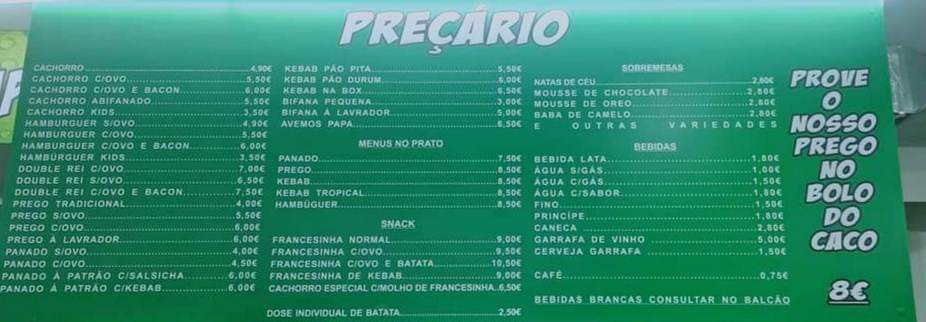 Senhor dos cachorros dede 1990 Menu