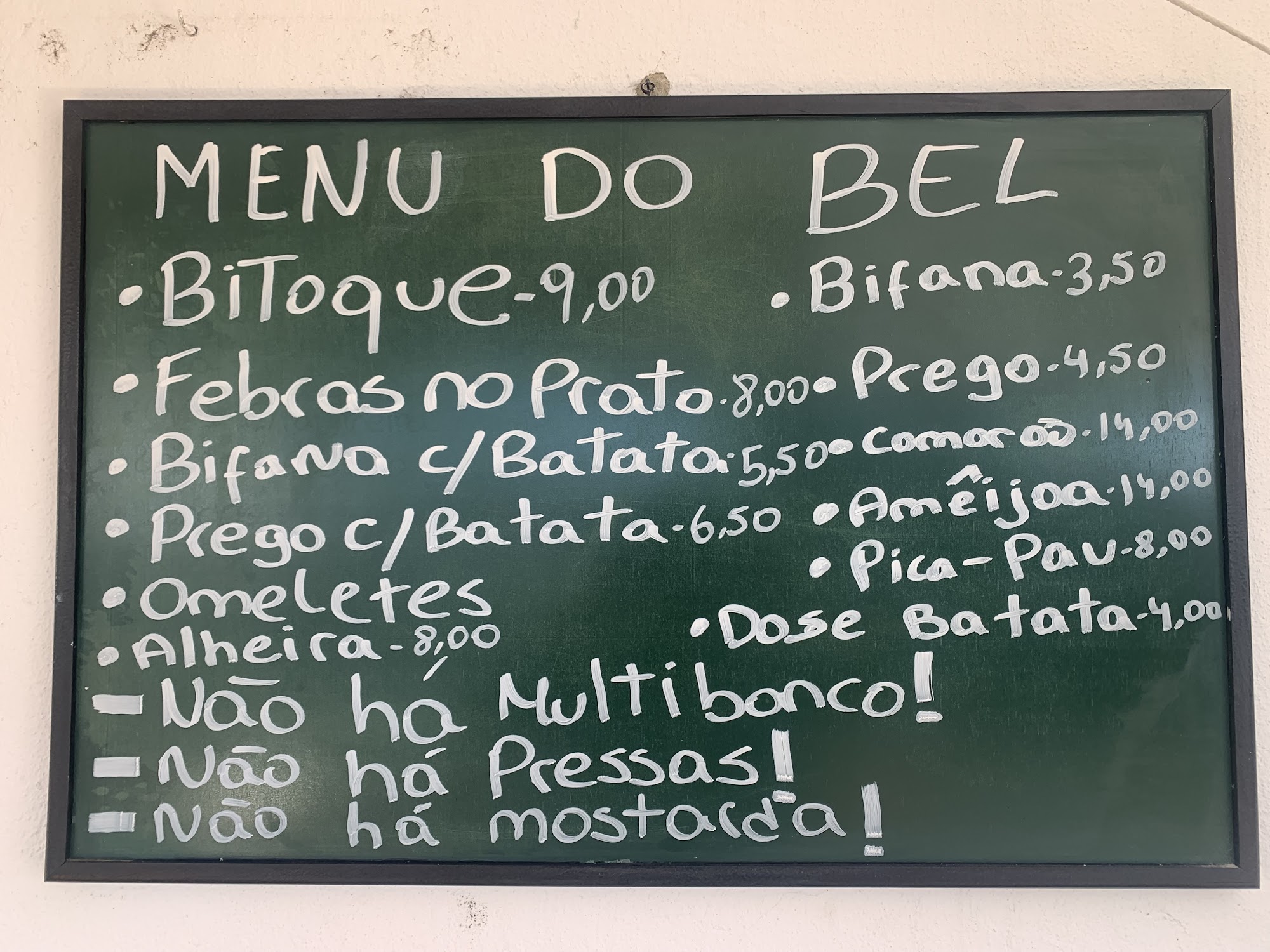 Sítio do Bel Menu
