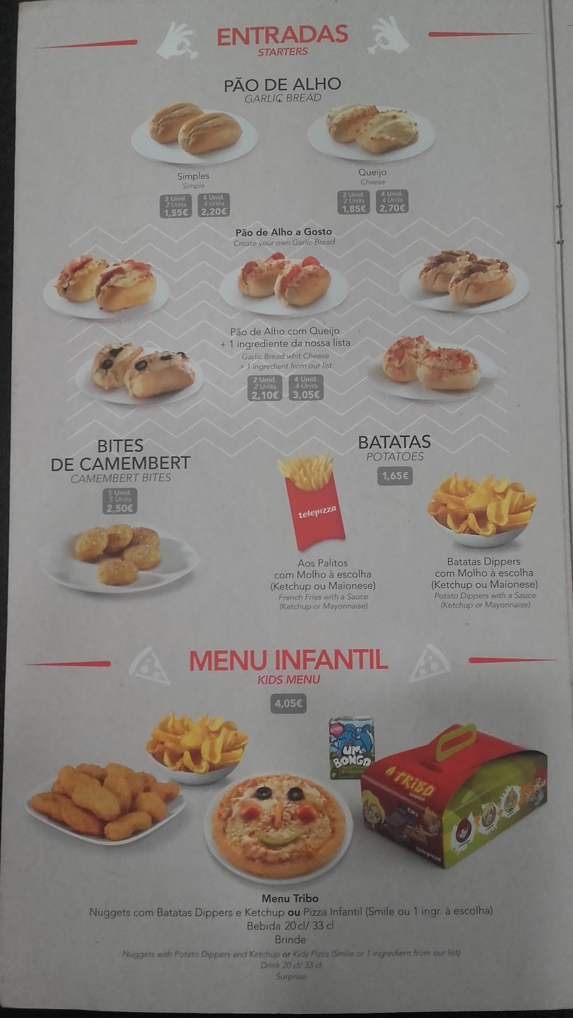 Telepizza Alcobaça Menu