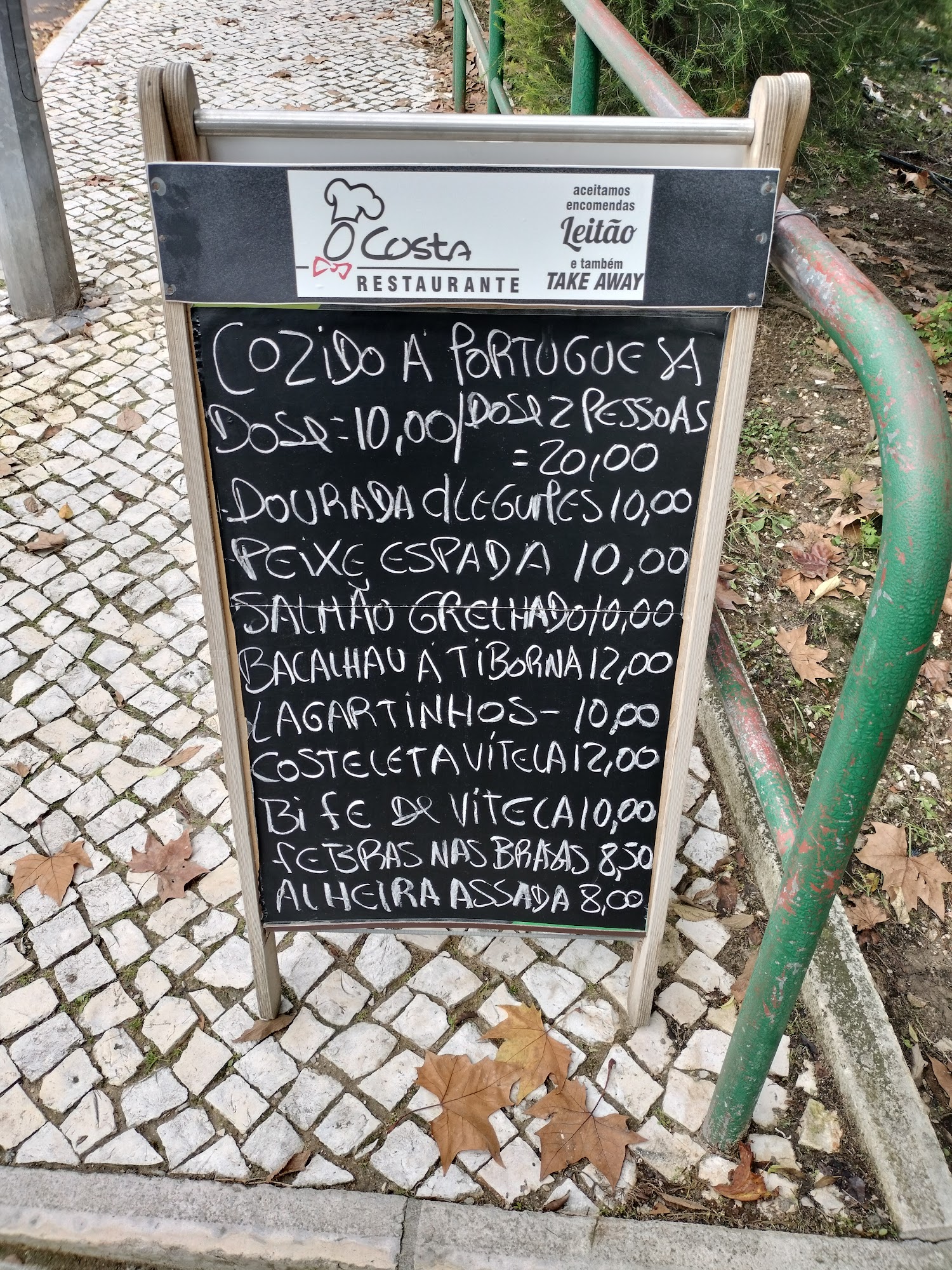 O Costa Menu