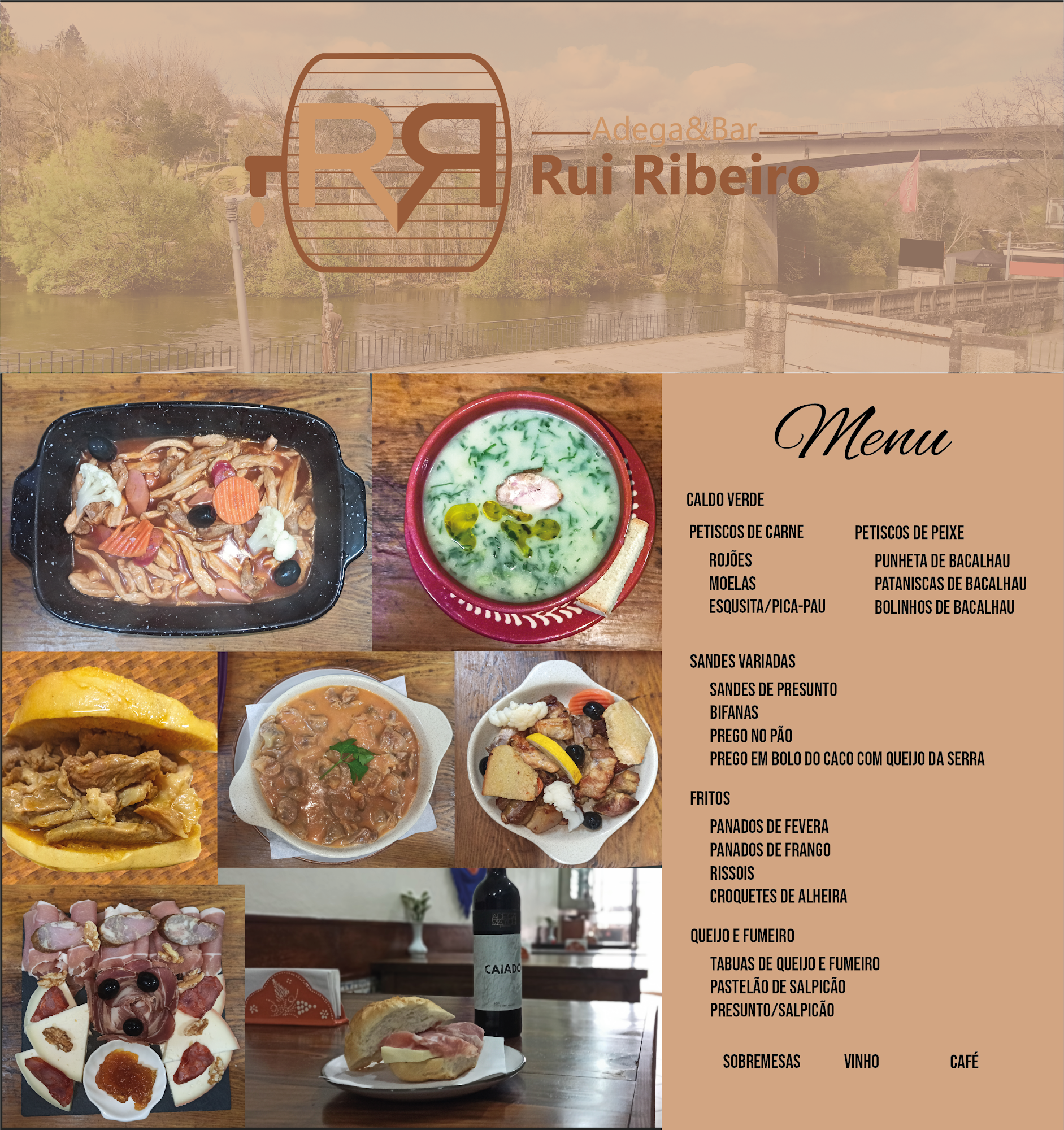 RR Adega&Bar Menu