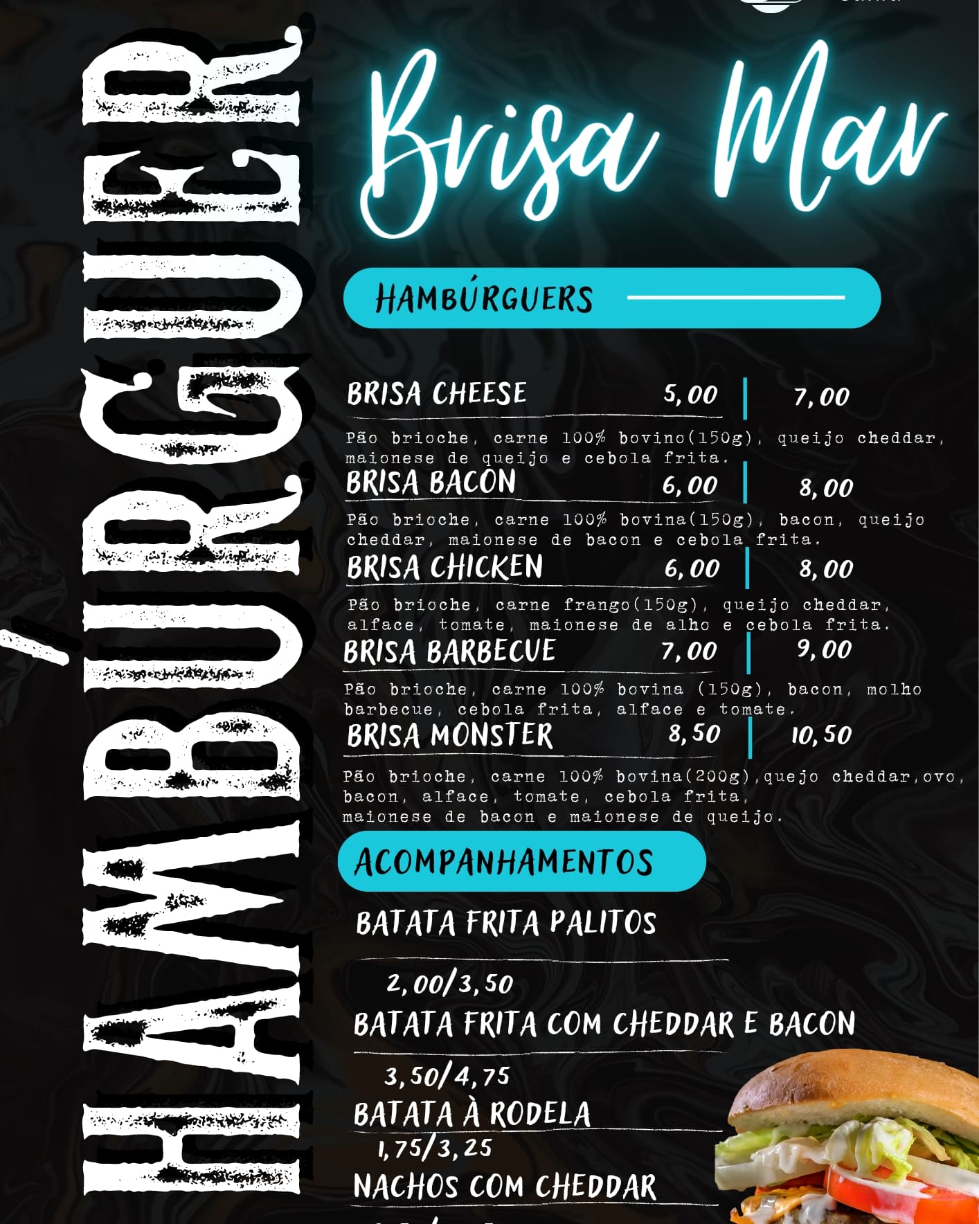 BrisaMar Menu