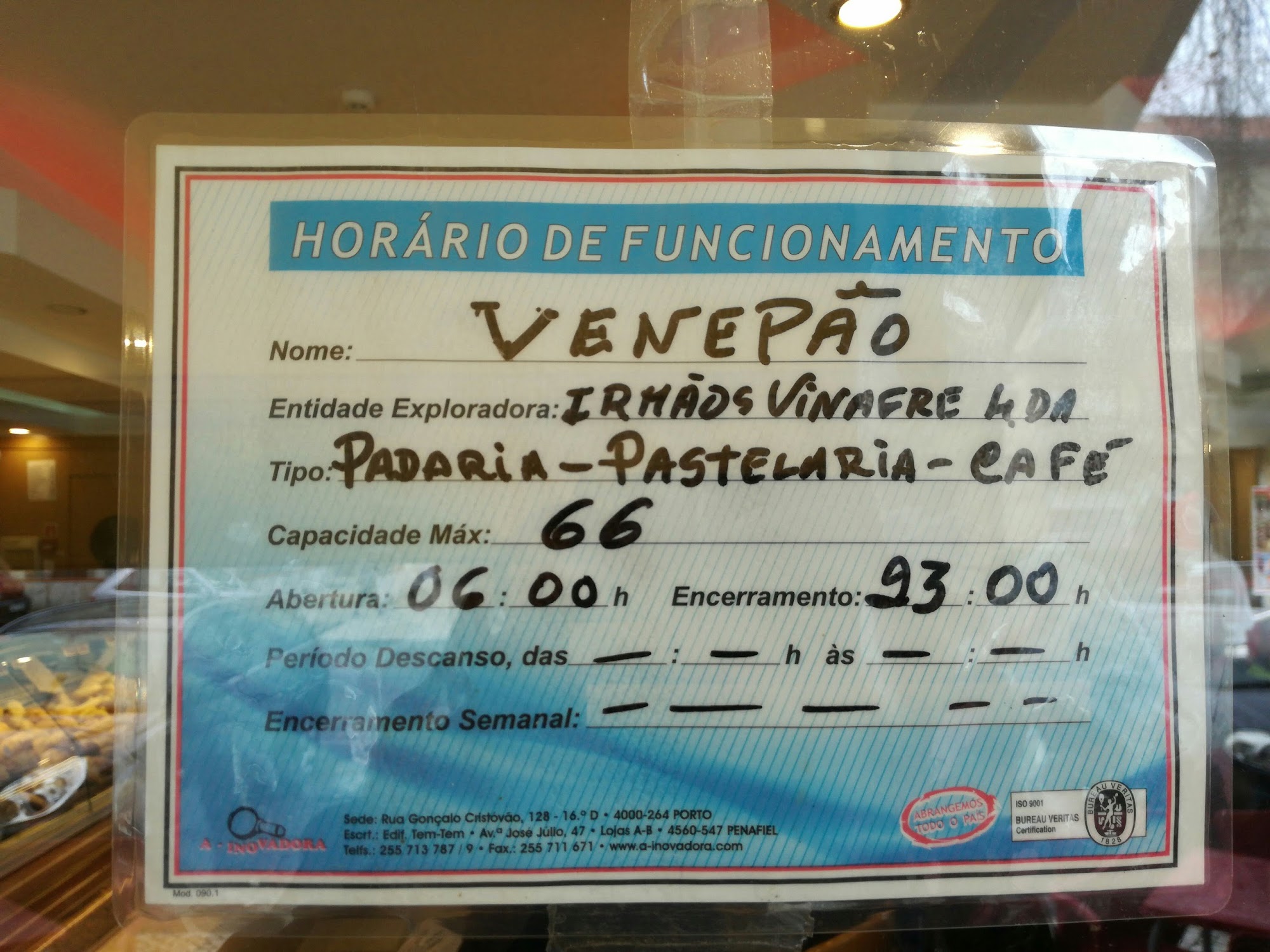 Venepão Menu