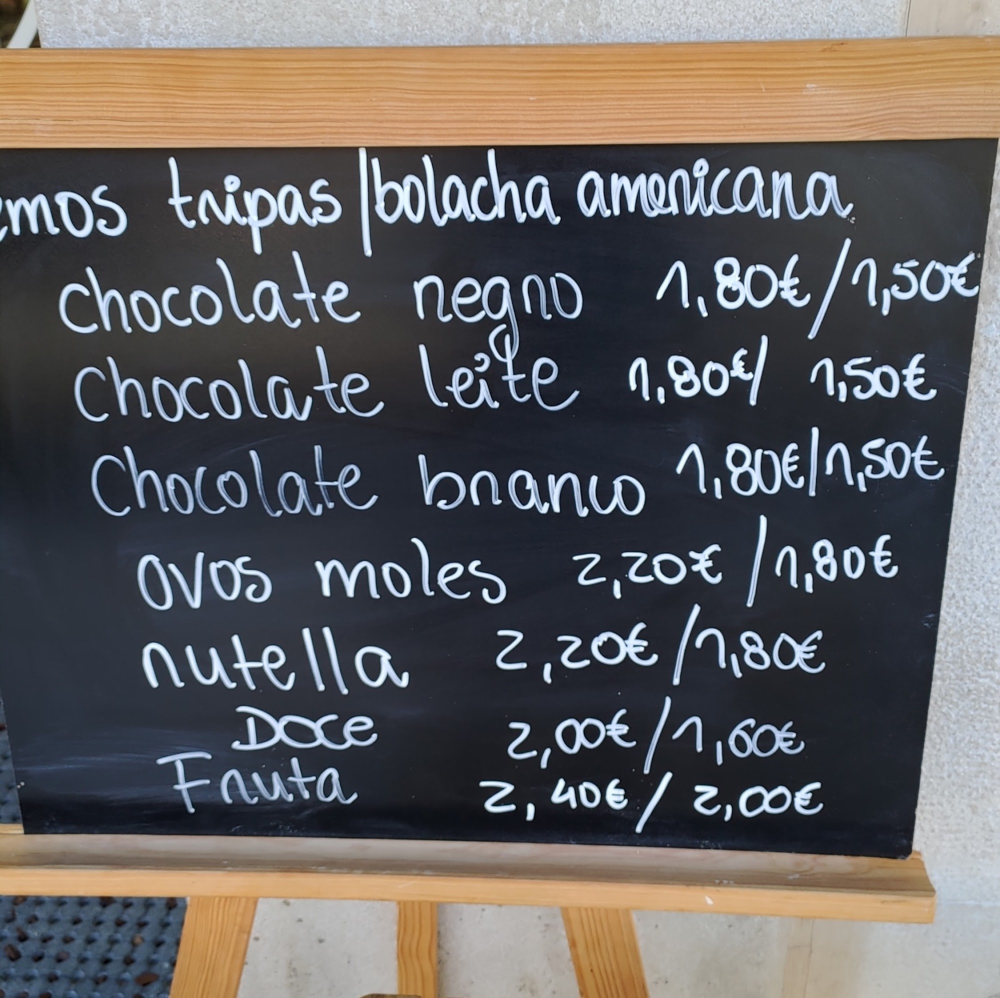Pão Santo Menu