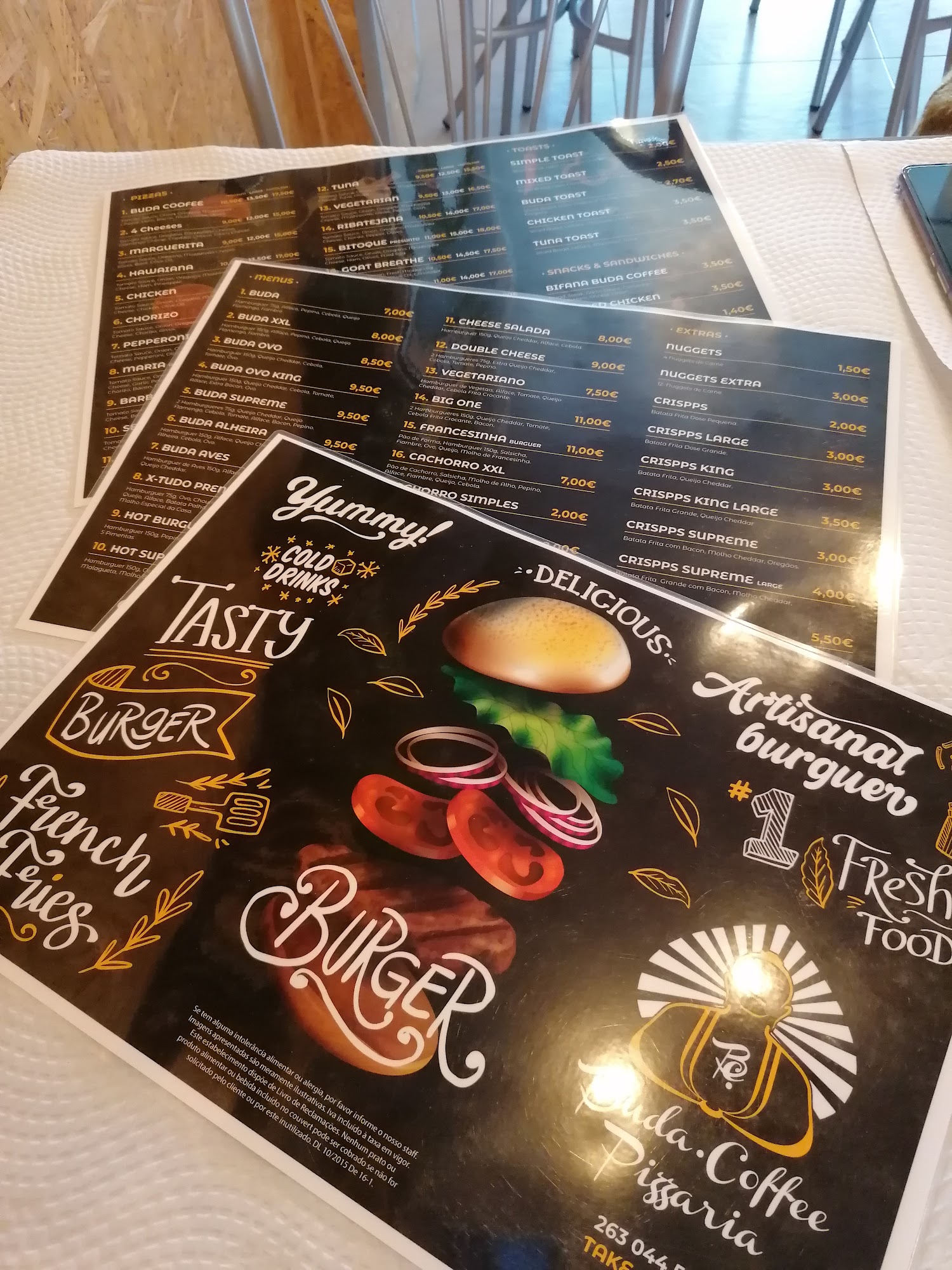Buda Coffee Pizzaria Menu