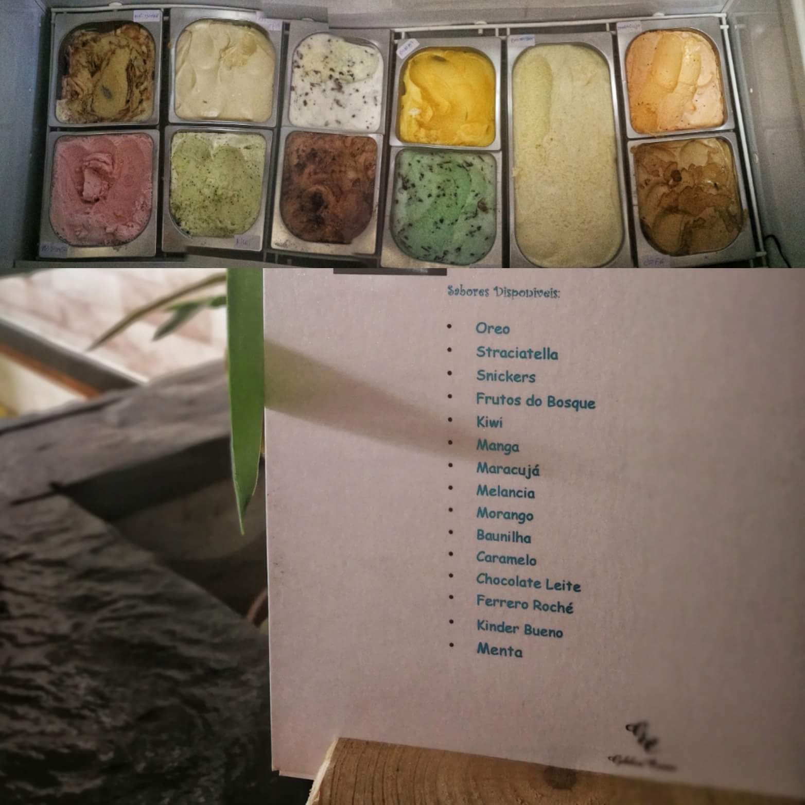 Gelataría Carioca Menu