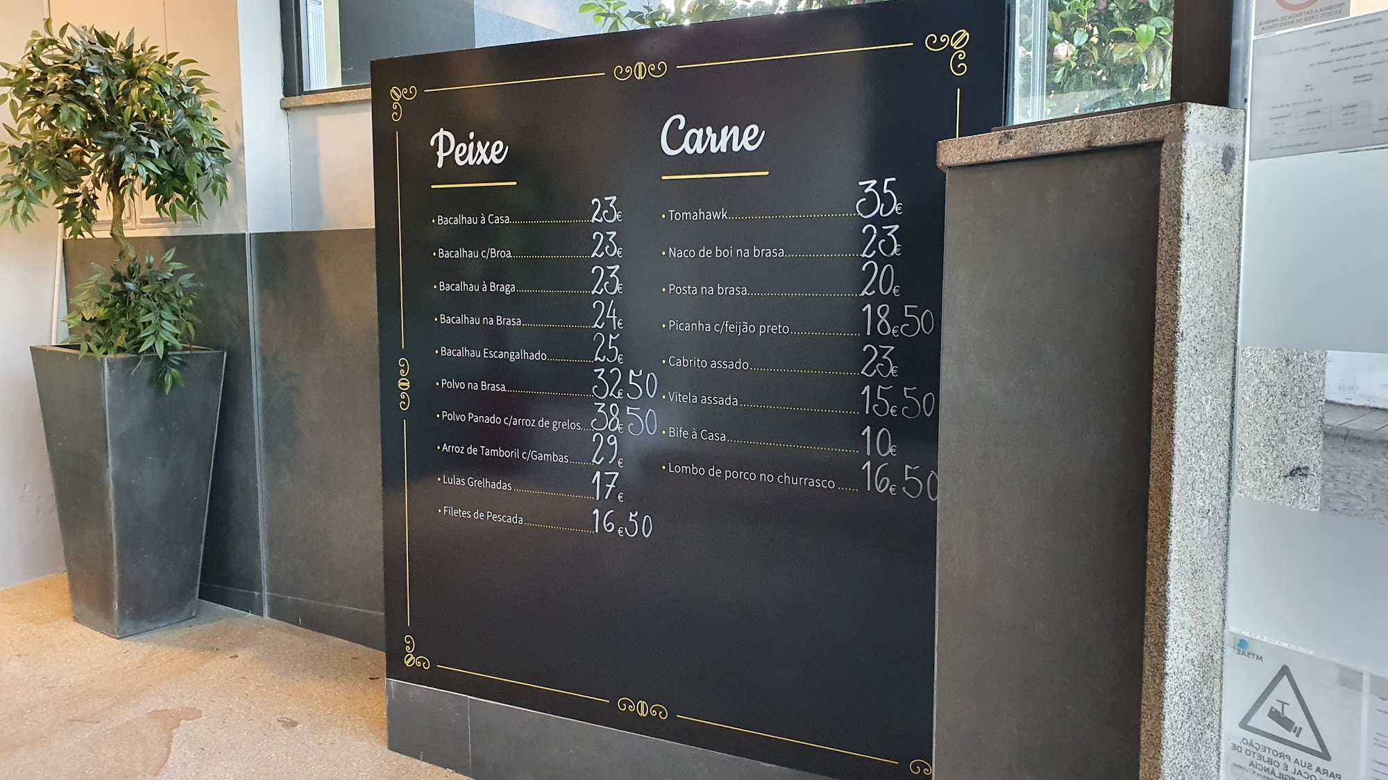 Restaurante Delfim Menu