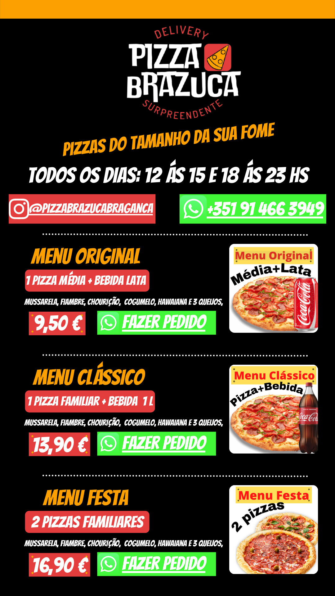 Pizza Brazuca (Bragança) Menu