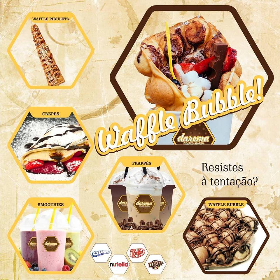 DAREMA Waffle Bubble - Caldas da Rainha Menu