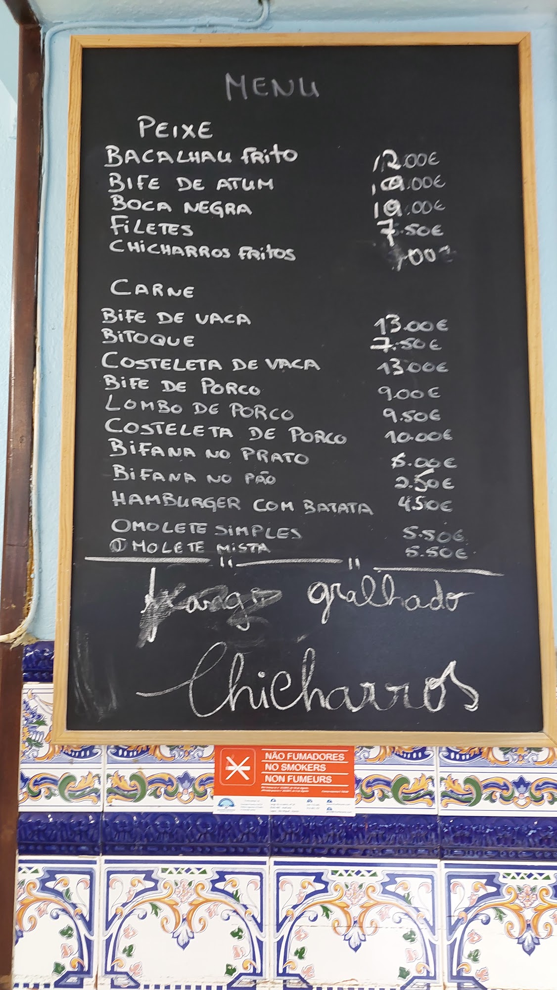 Restaurante o Emigrante (João Costa & Filhos, Lda., ou Restaurante o Emigrante) Menu