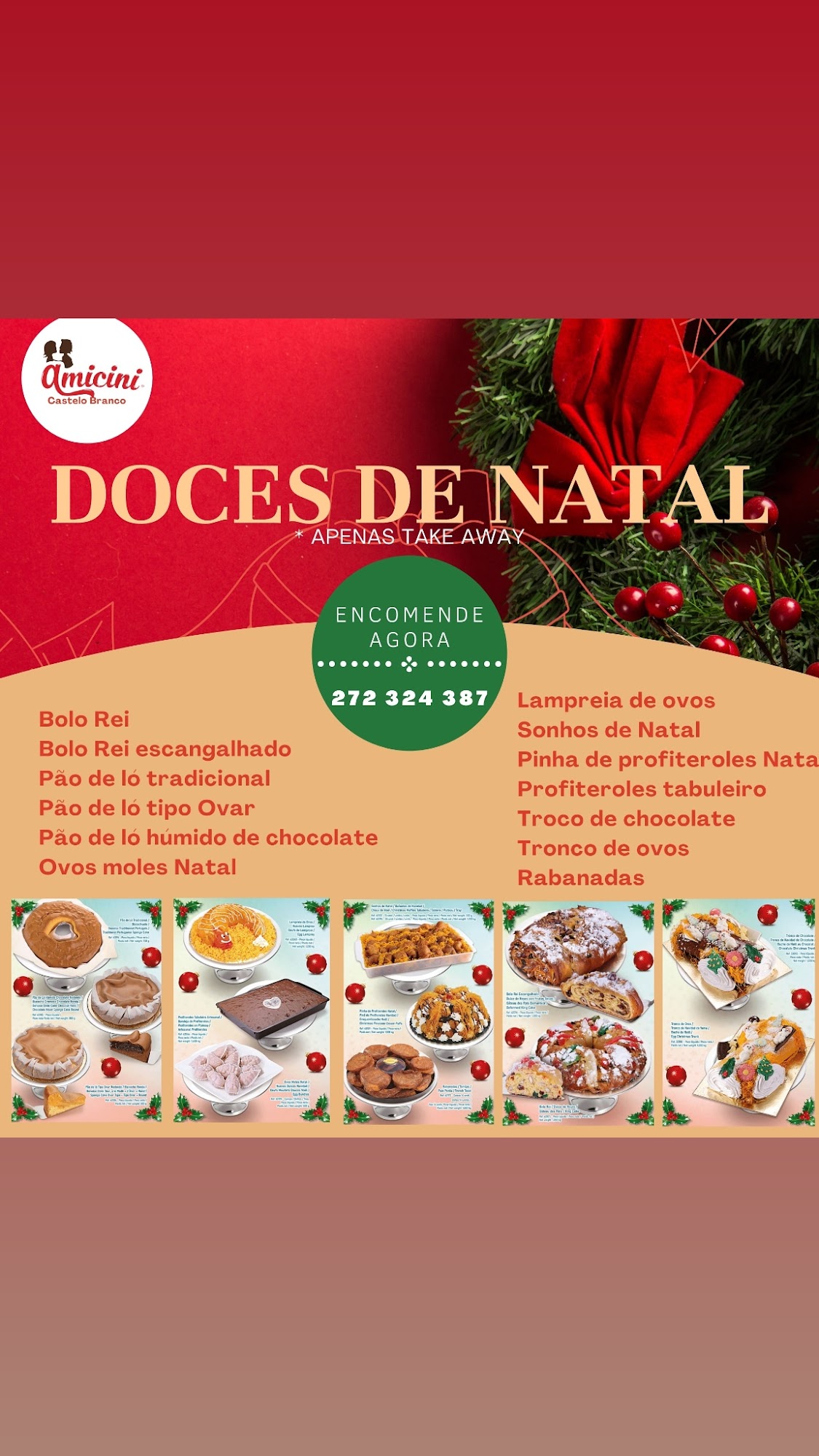 Amicini Castelo Branco Menu