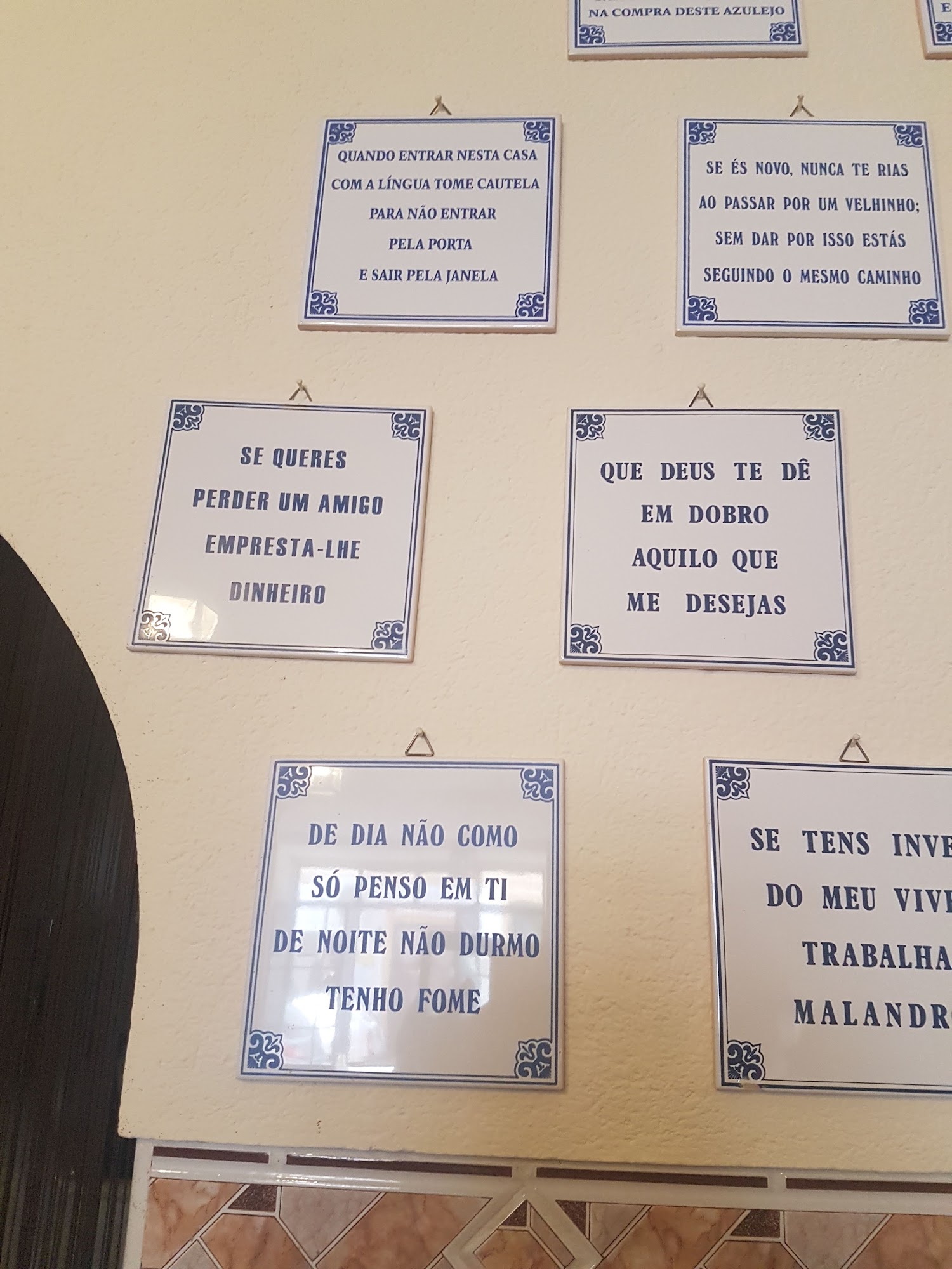 Casa de Chá Belmira Menu