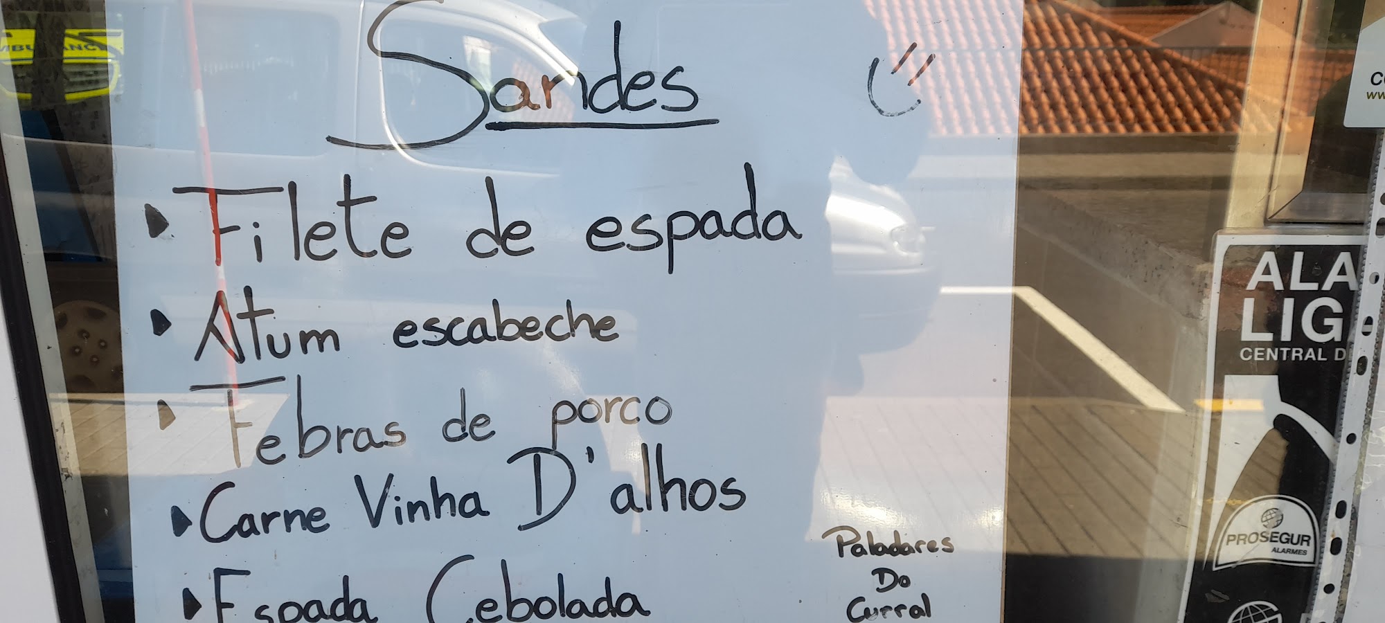 Paladares Curral das Freiras Menu