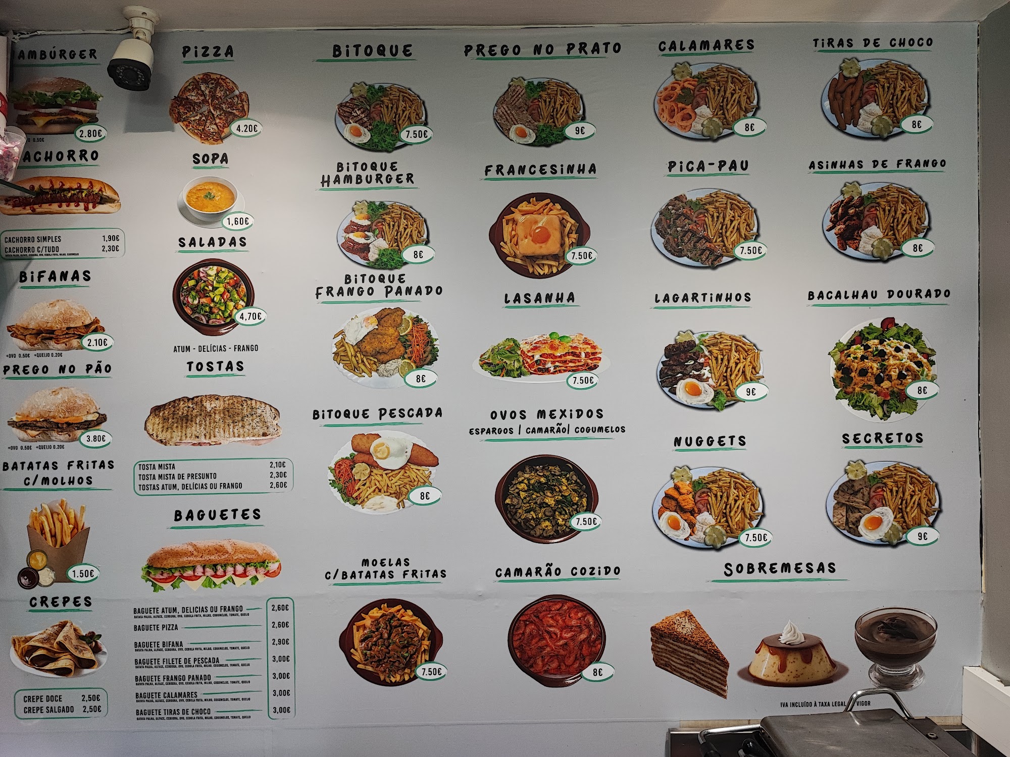 Bar Cidade Nova (Café Cidade Nova) Menu