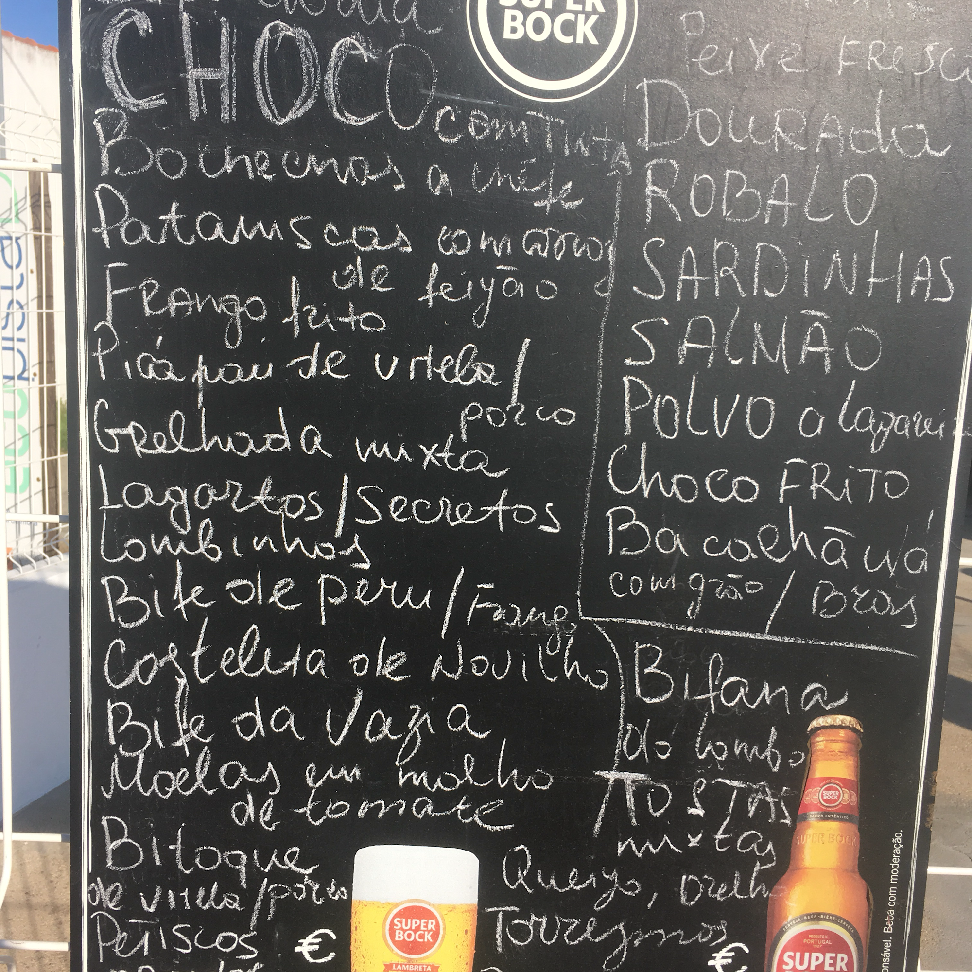 Café Ecopista Menu