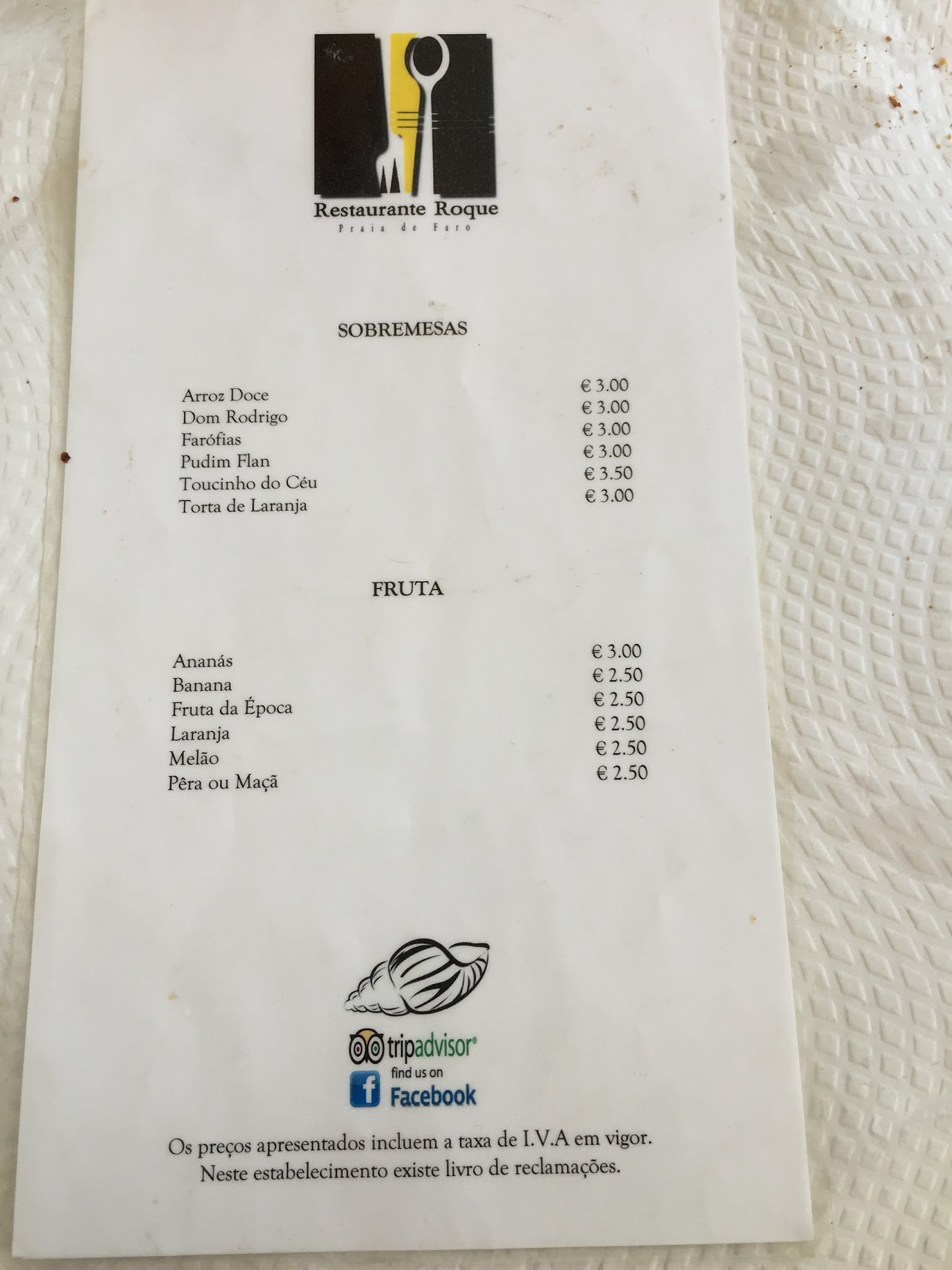 Roque Menu