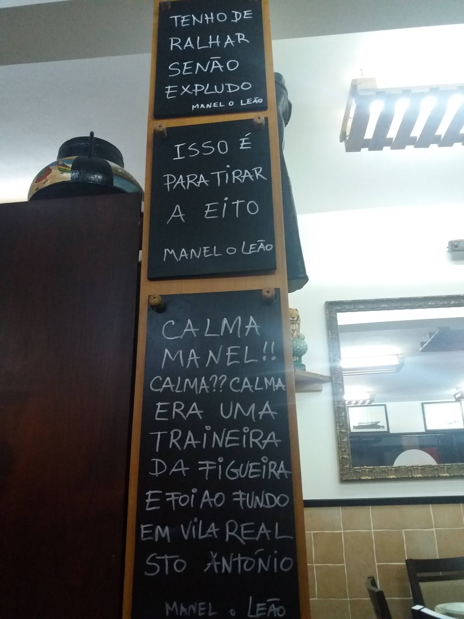 Manel O Leão Menu