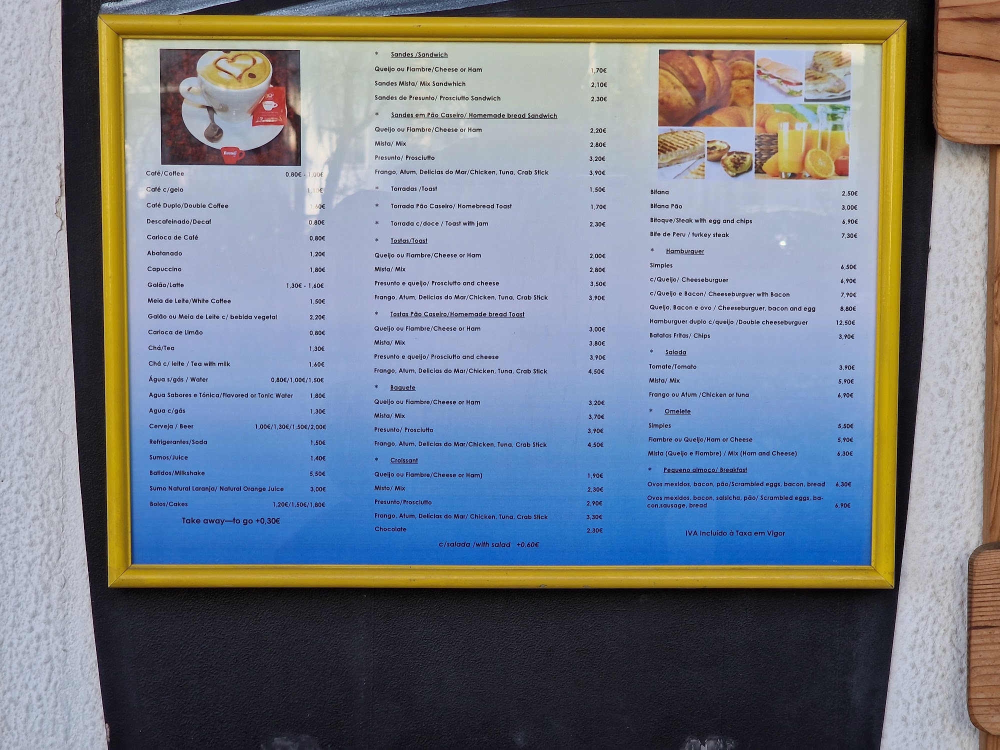 Surf' Inn Café Menu