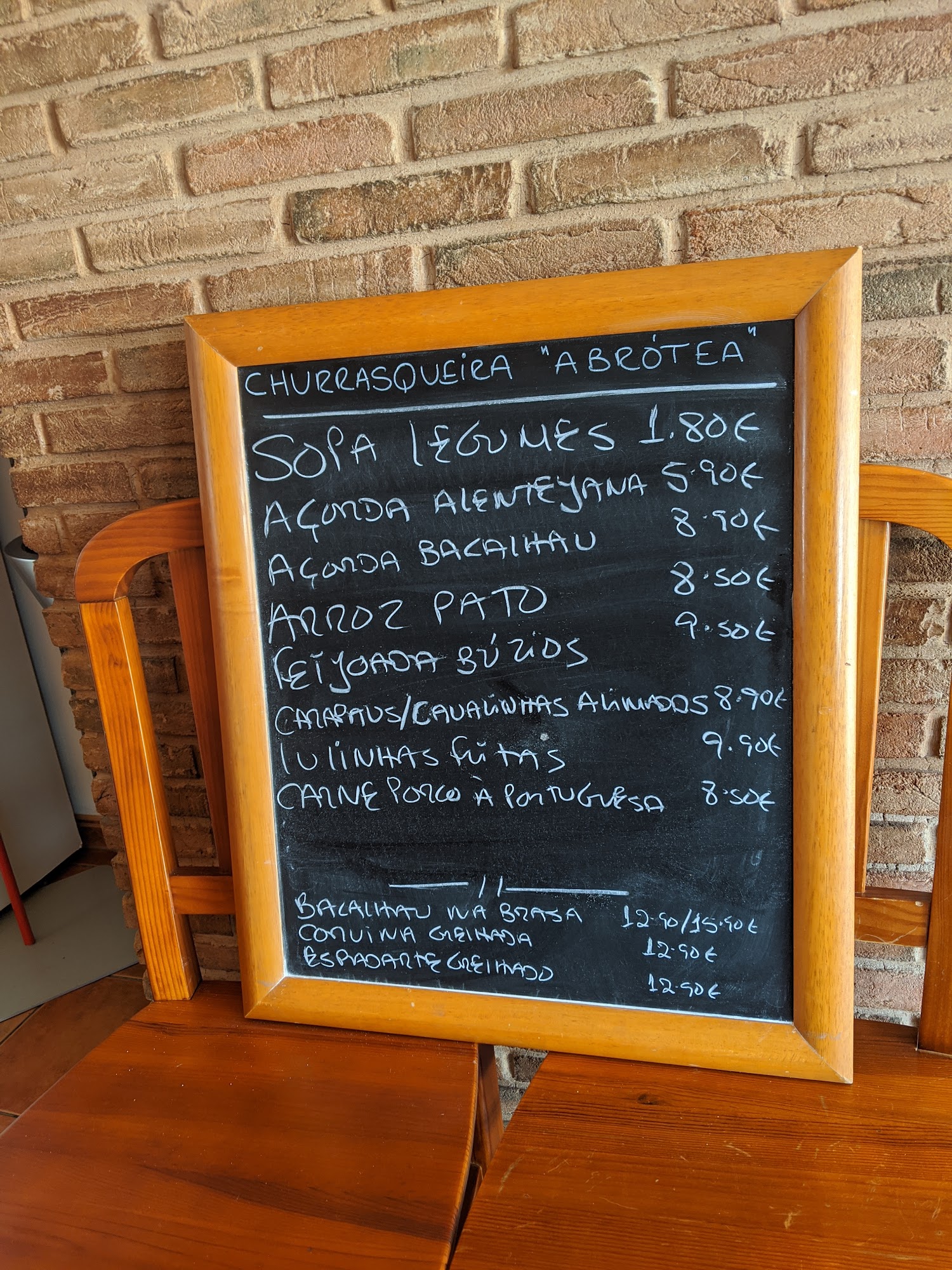 Abrótea Menu
