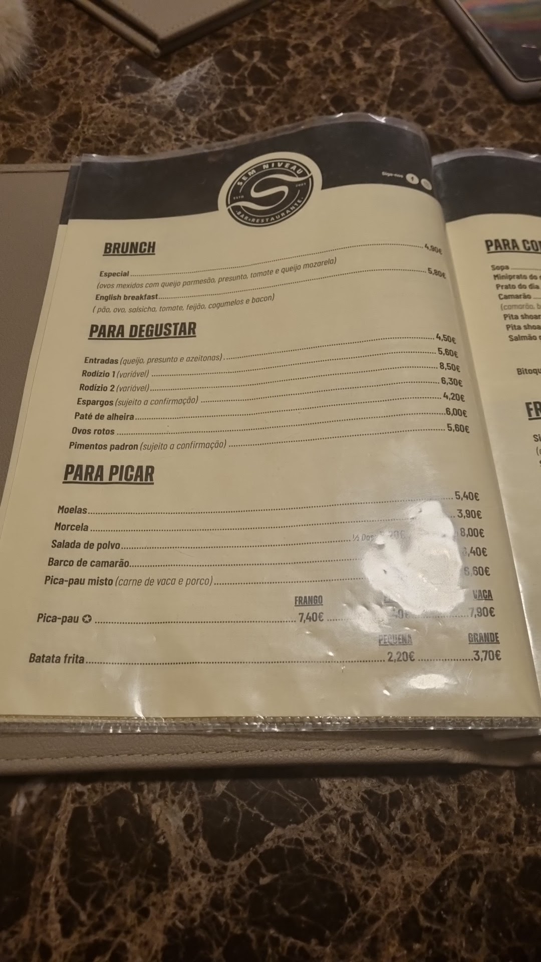 Sem Niveau Menu