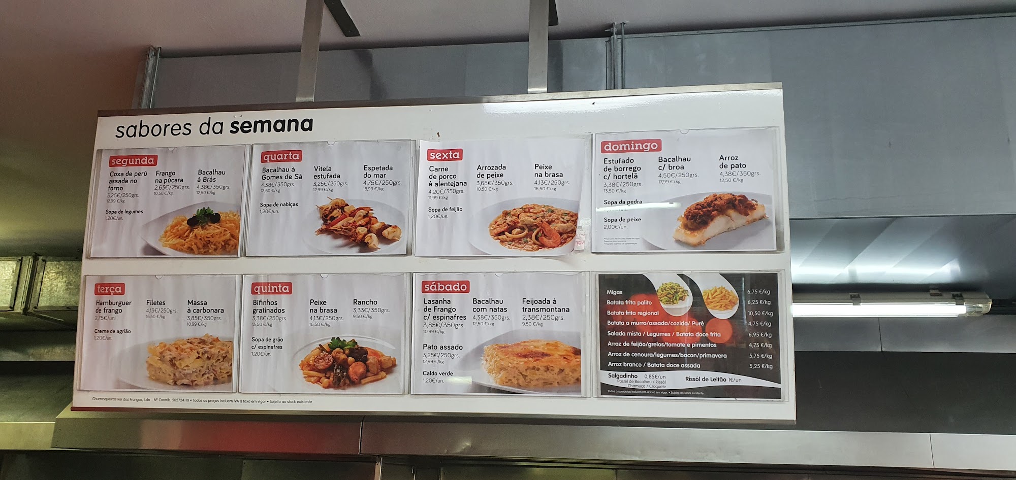 Rei Dos Frangos Menu