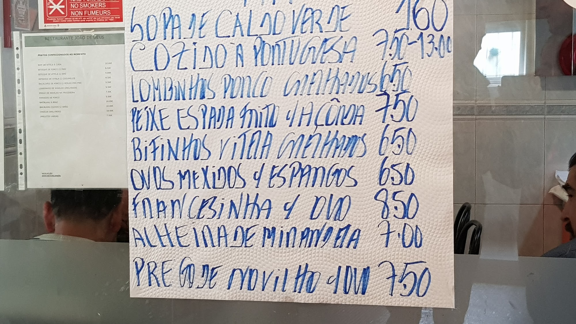 João de Deus Menu