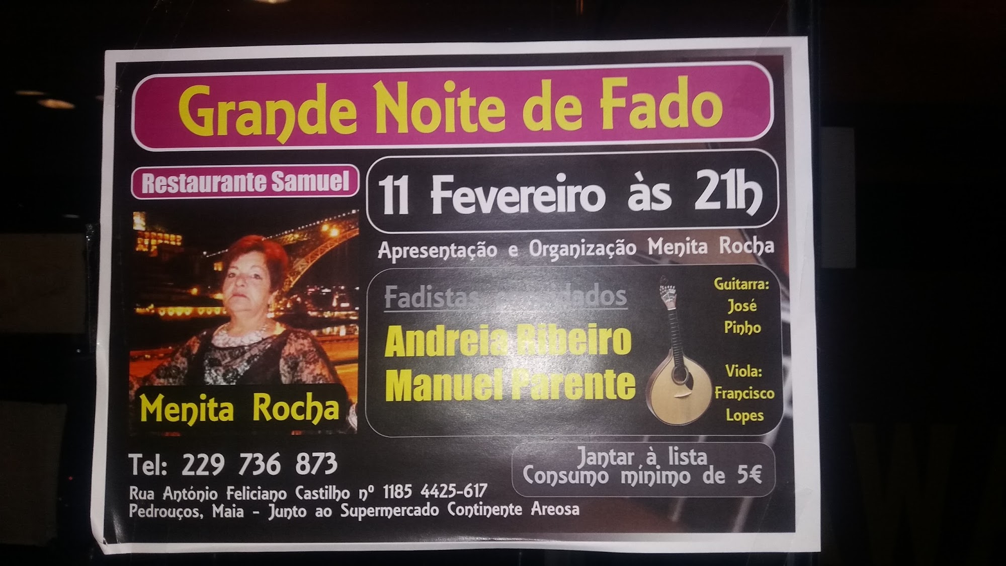 Café Restaurante Samuel Menu