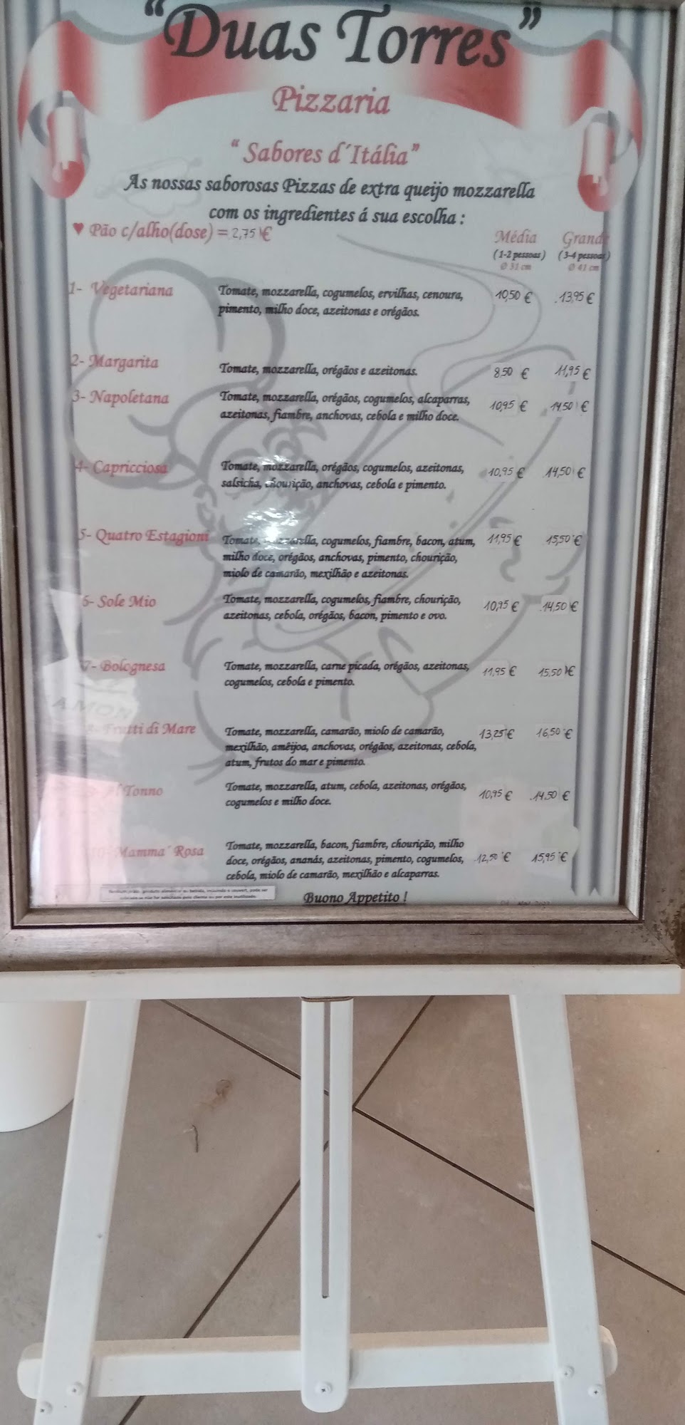 Duas Torres Menu