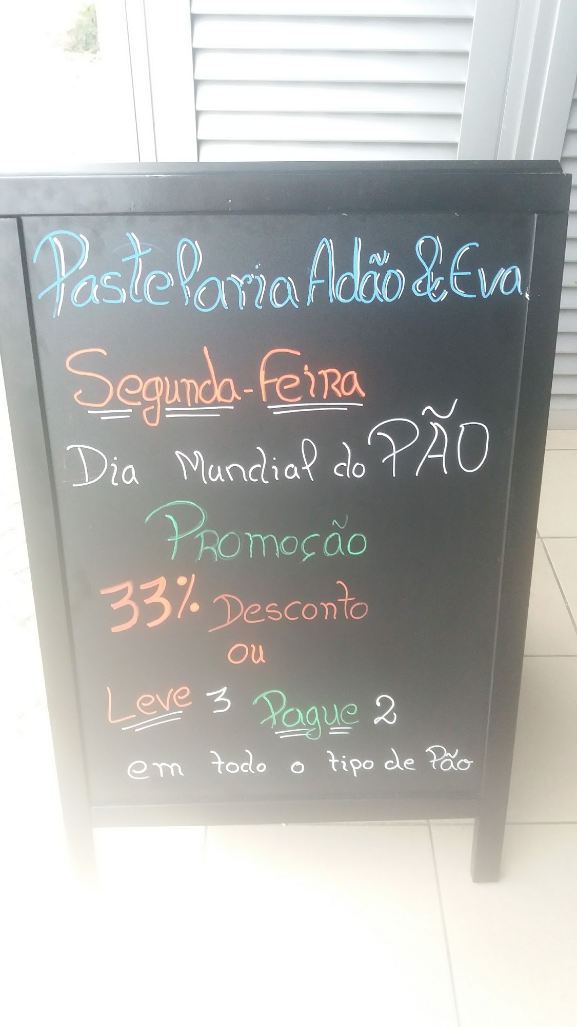 Pastelaria Adão & Eva Menu