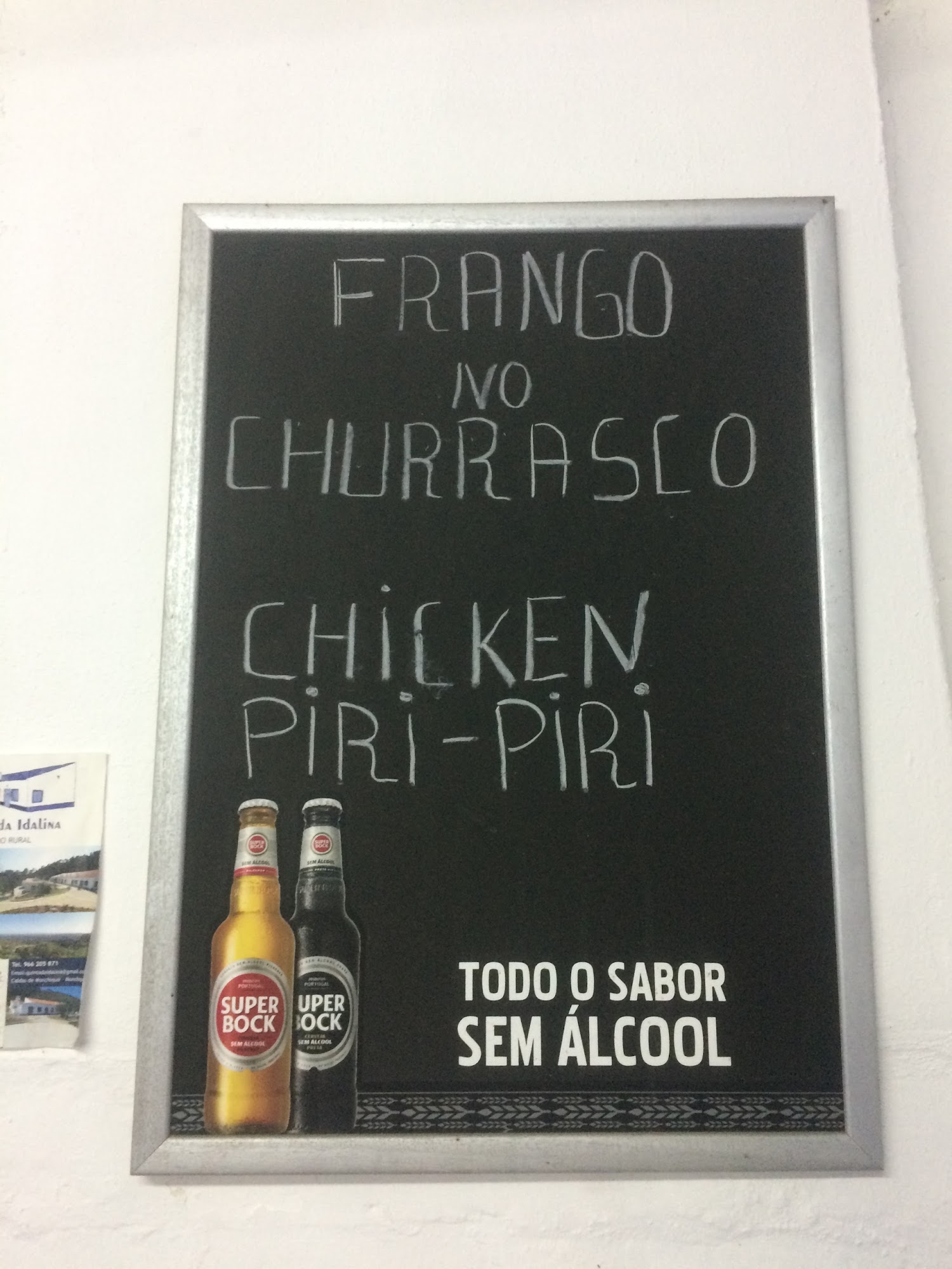 Piri Monchique Menu