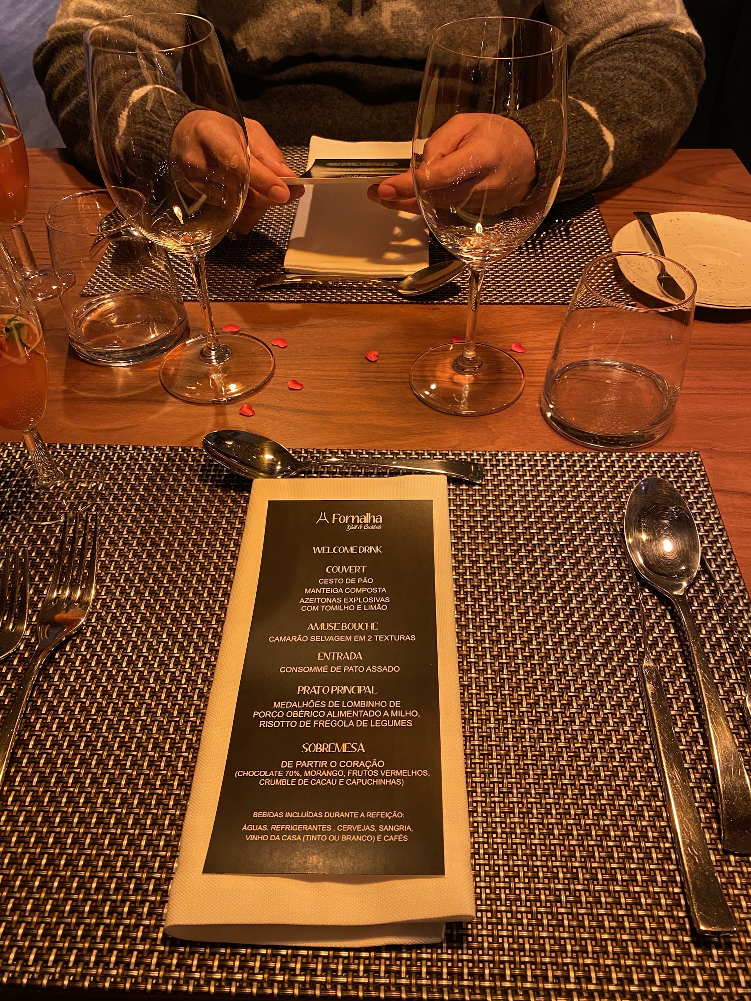 A Fornalha Menu