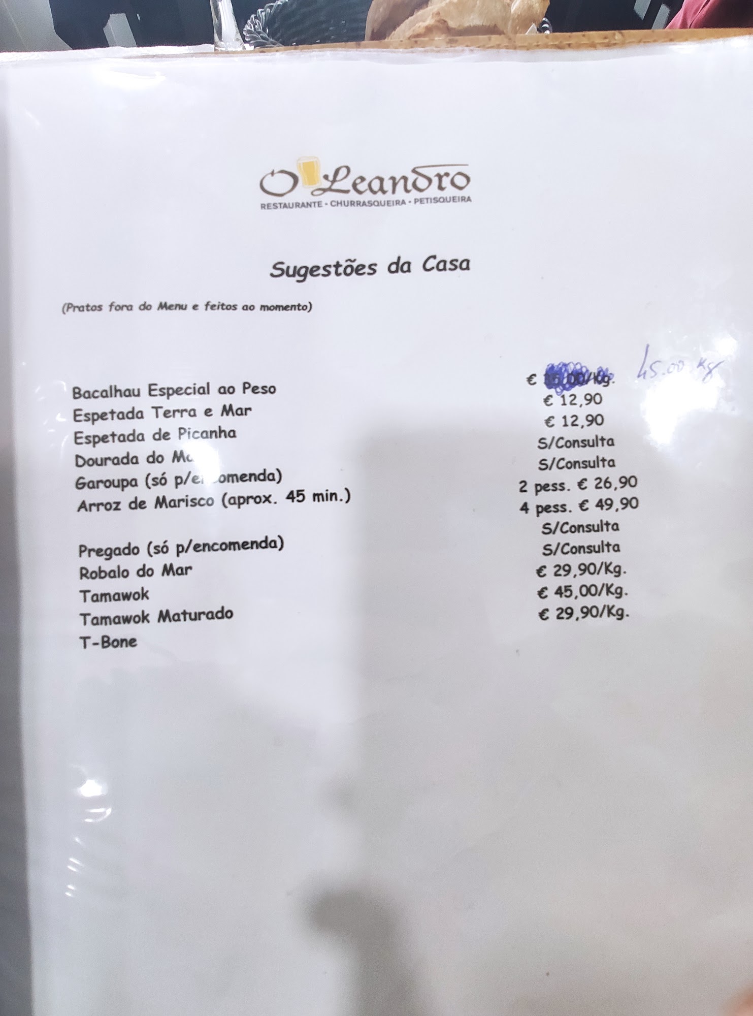 O Leandro Menu