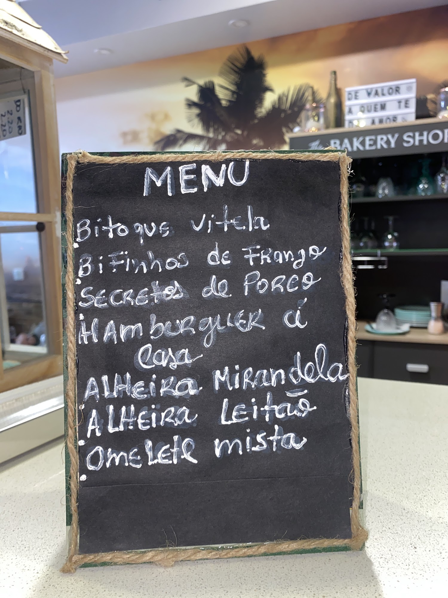 Pôr do Sol Menu