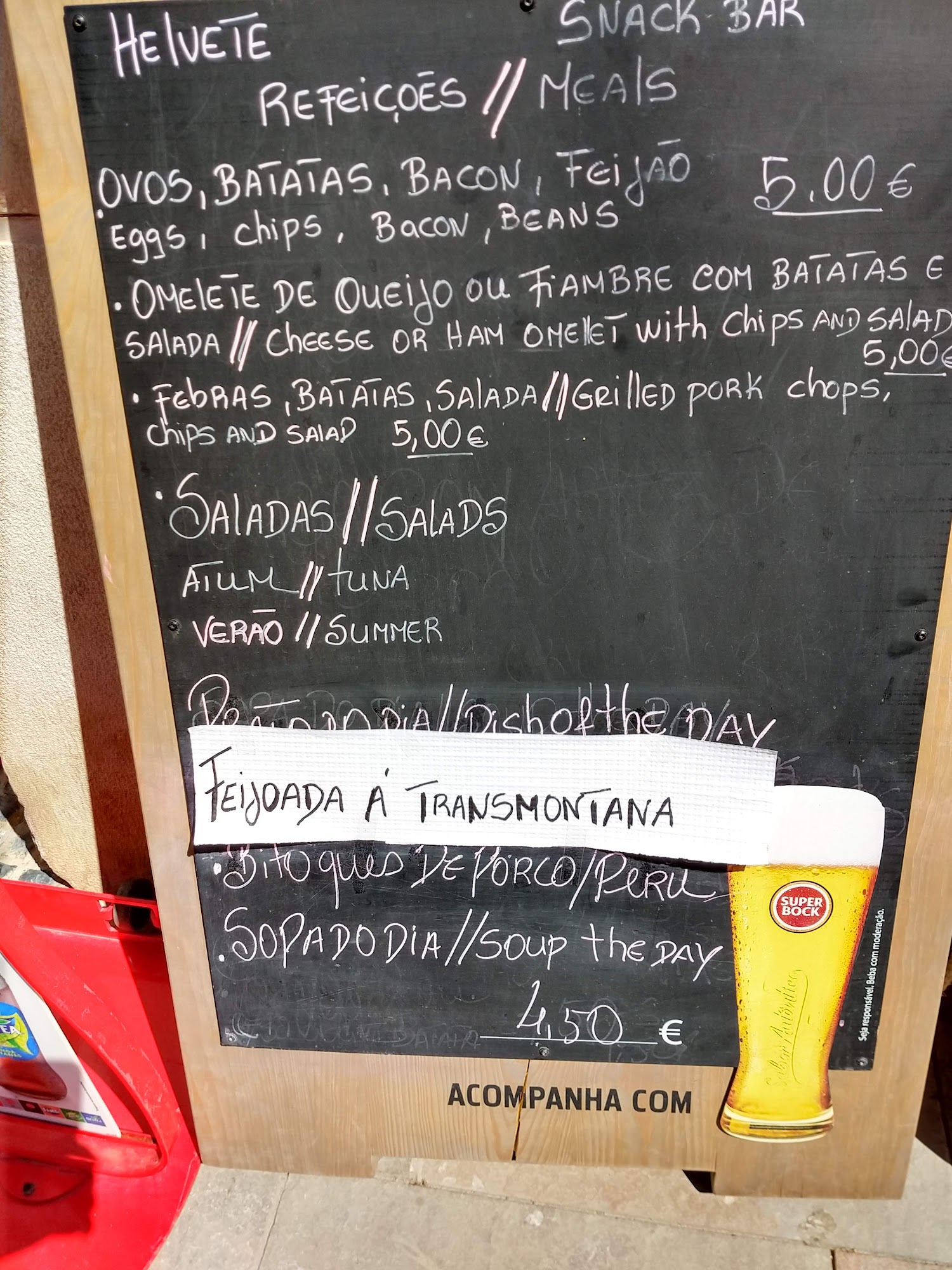 Snack Bar Helvete Menu