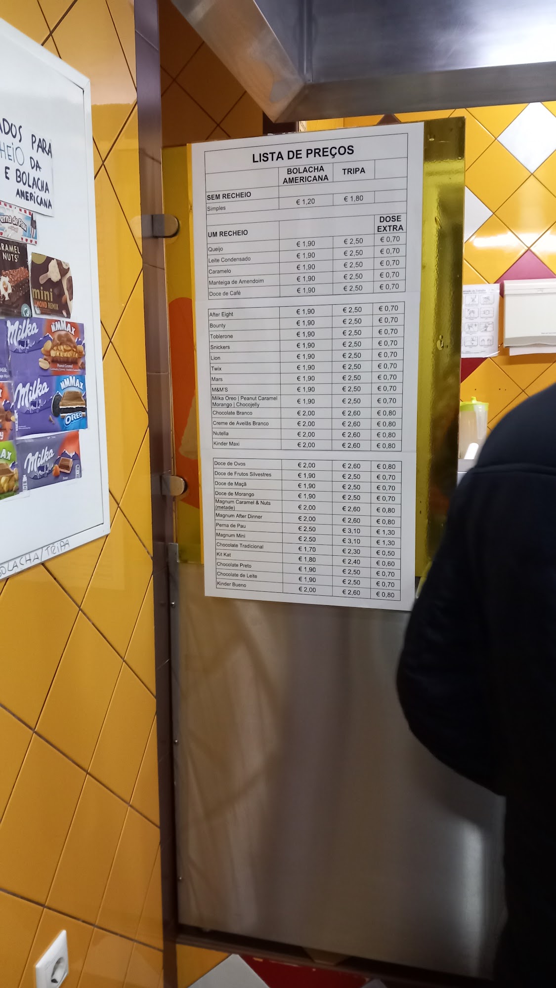 Loja das pipocas (Tripàvista) Menu