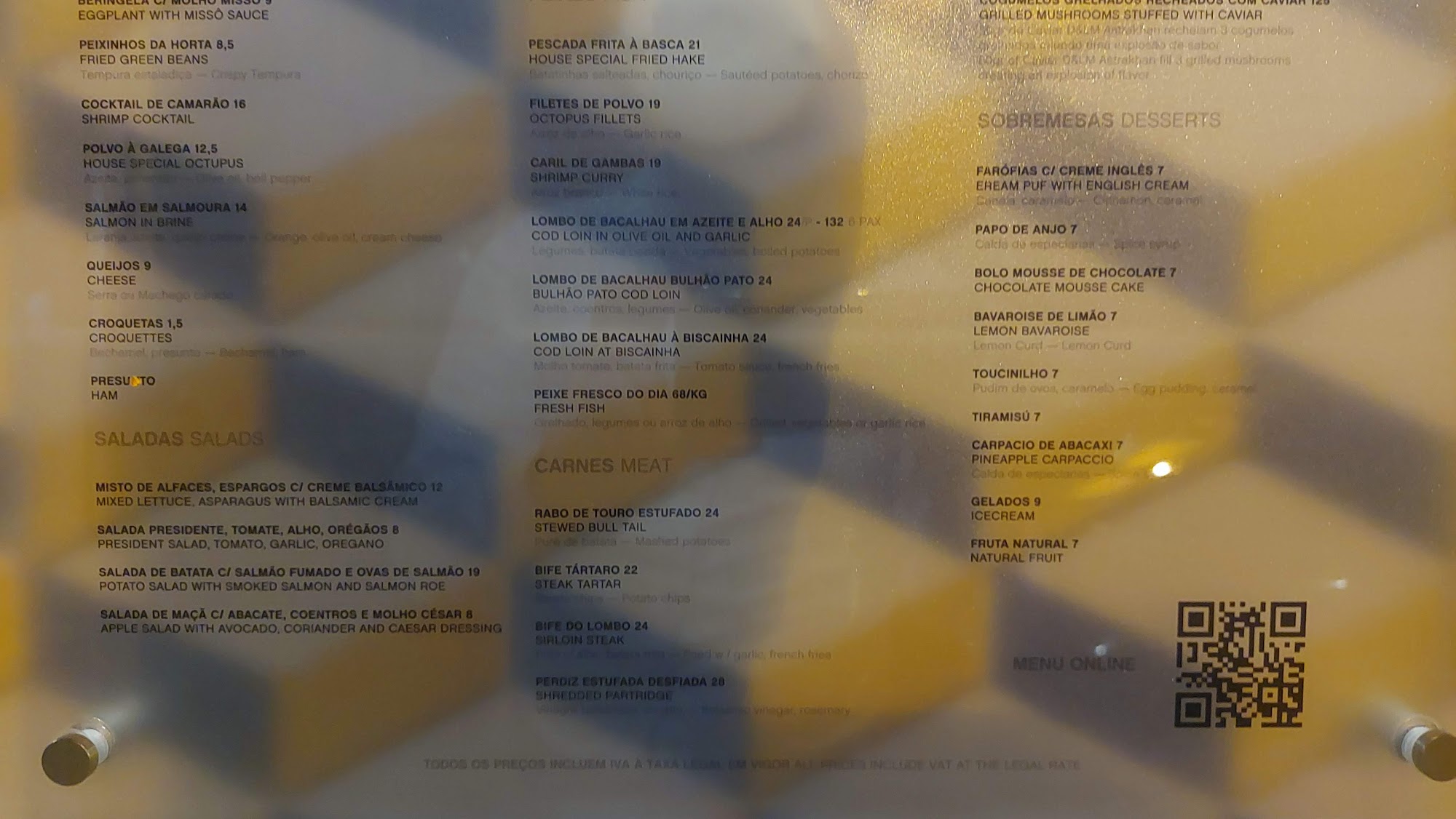 Casa Galega Menu