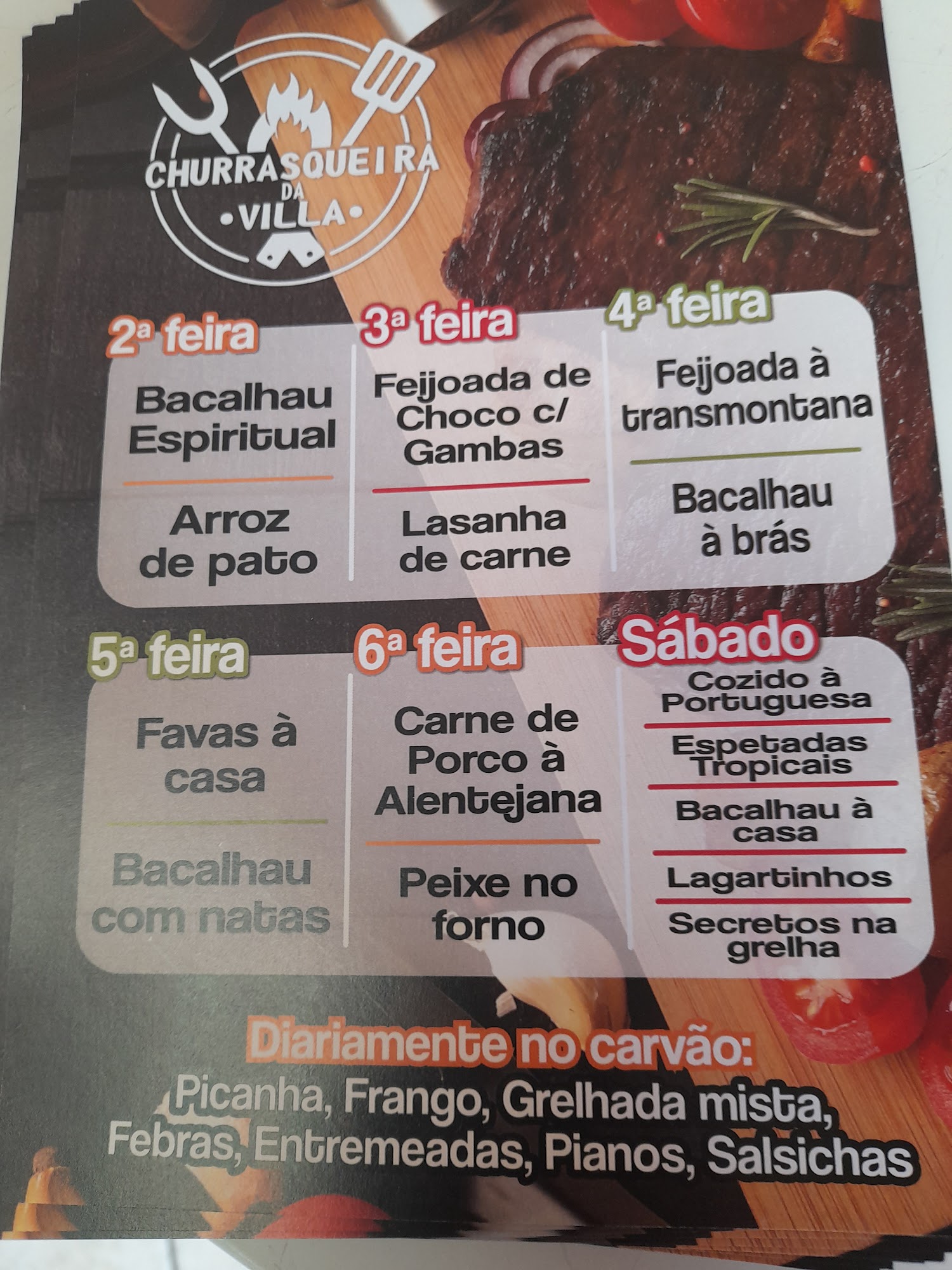Churrasqueira da Villa - Pinhal Novo Menu